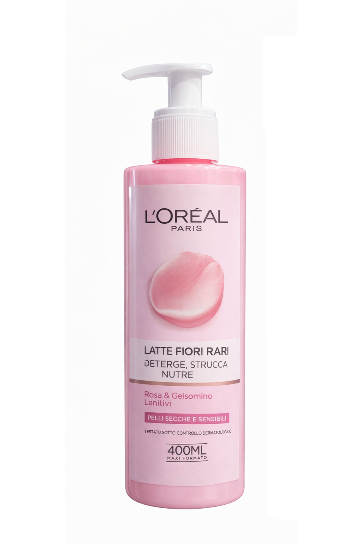 L'Oreal Paris محصول شستشوی صورت برای پوست خشک و حساس با شیر تمیزکننده 400 میلی لیتر