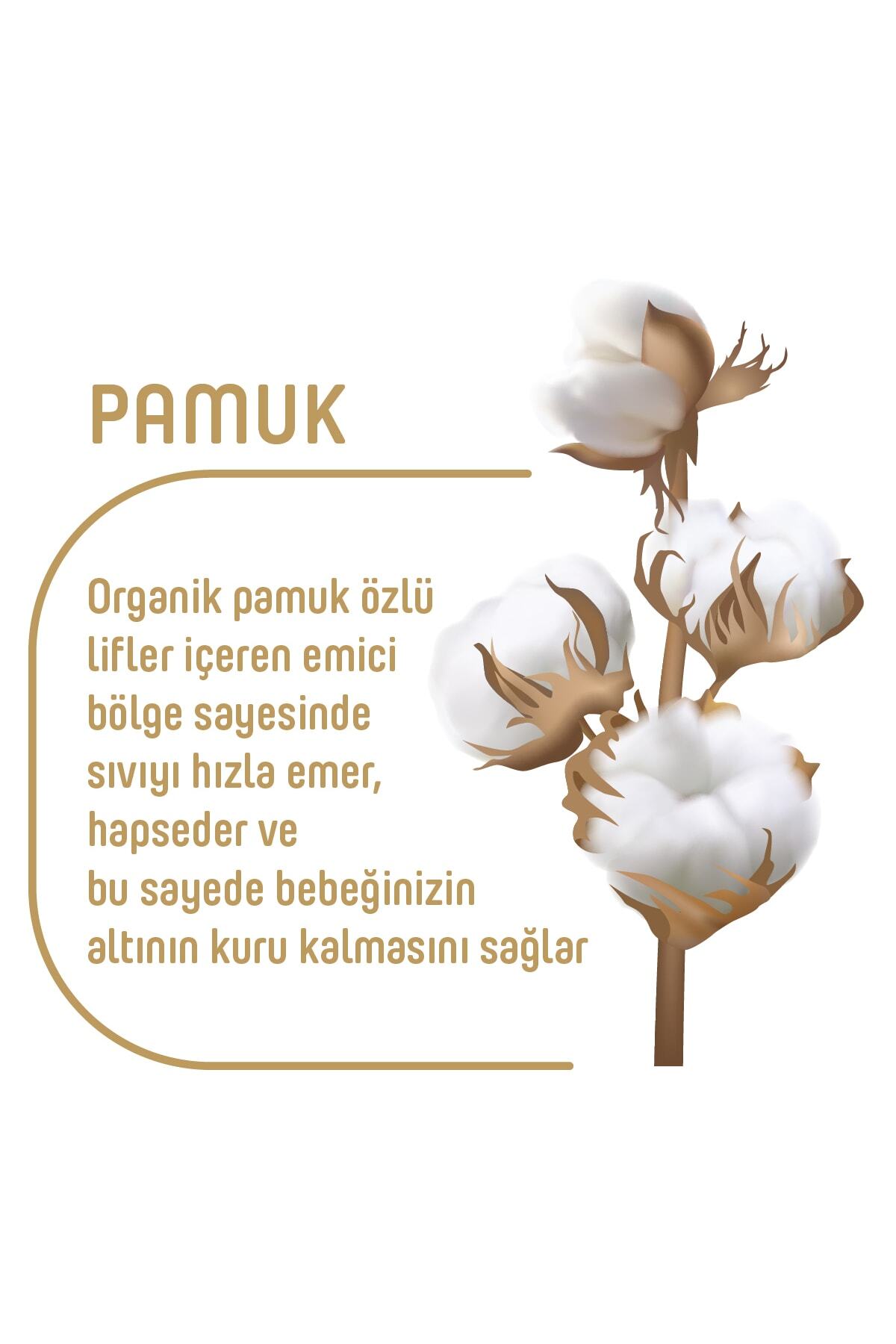 پوشک بچه پارچه مخملی پنبه ای ارگانیک تک بسته سایز 3 میدی 56 تکه اورجینال Pure Baby