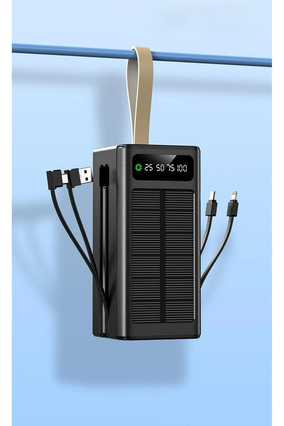 پاوربانک سولار 50.000 ماه انرژی خورشیدی چراغ شارژر 4 X USB خروجی MICRO TYCP اورجینال Protonust