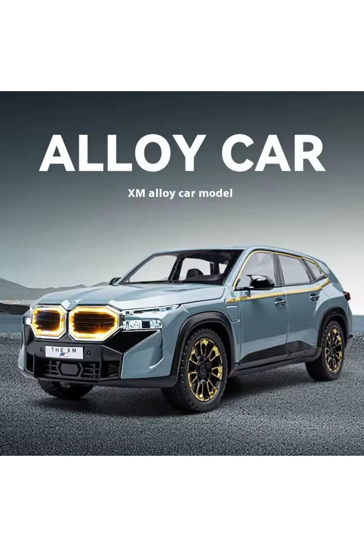 مدل خودرو BMW XM DIECAST ماشین 1:24 درب صندوق عقب باز می شود بدون باتری JEEP اورجینال scntoys