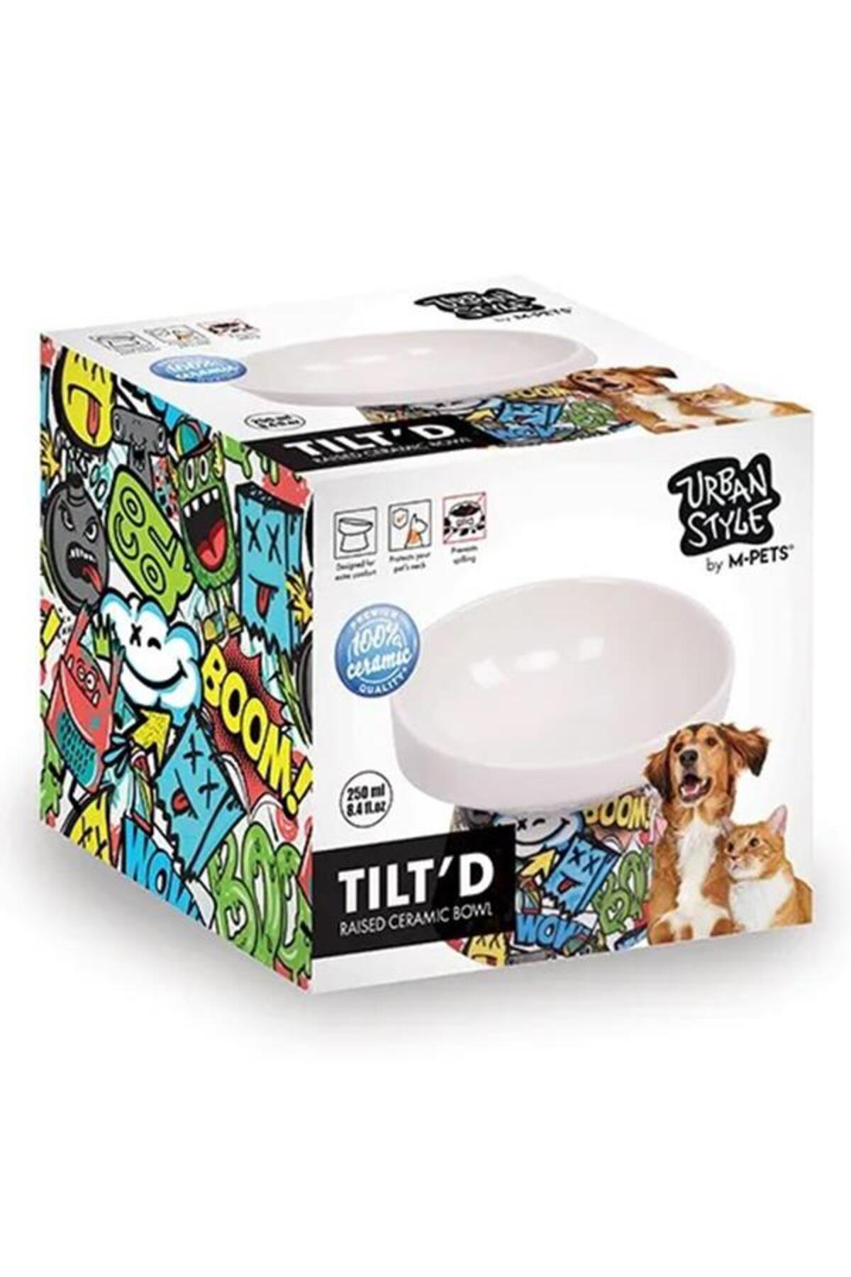 ظرف غذای حیوانات ام‌پتس M-PETS Urban Style Tiltd، ۲۵۰ میلی‌لیتر سبز