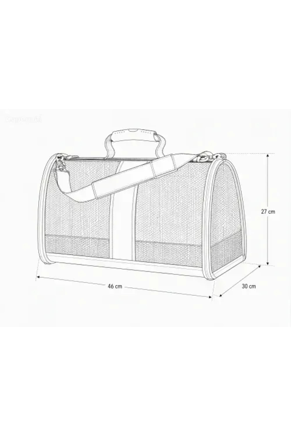 کیف حمل گربه و سگ میگنو Migno مدل FLYBAG Safir، کد SFR007، زرد
