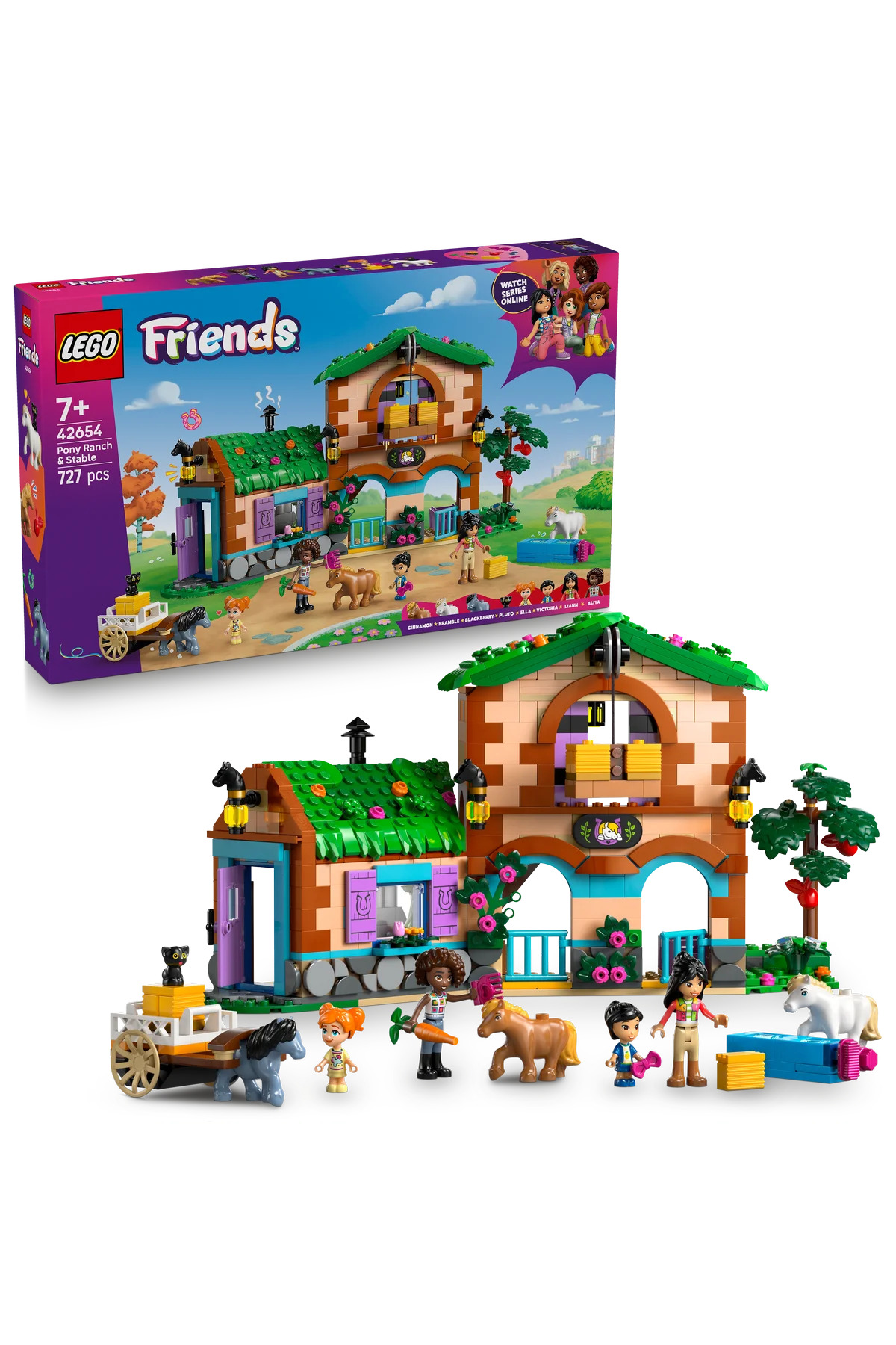 لگو و اسباب بازی های ساخت محور ® FRIENDS PONY FARM AND BARN 42654 CREATIVE TOY BUILDING SET FOR KIDS 7+ 727P اورجینال LEGO