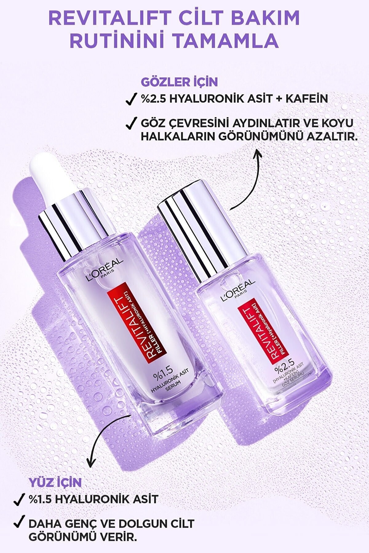 L'Oreal Paris جذابیت‌های پینار دنیز: سرم روشن کننده چشم Revitalift Elephants 20 میلی‌لیتر و ماسکارا تلسکوپیک لیفت