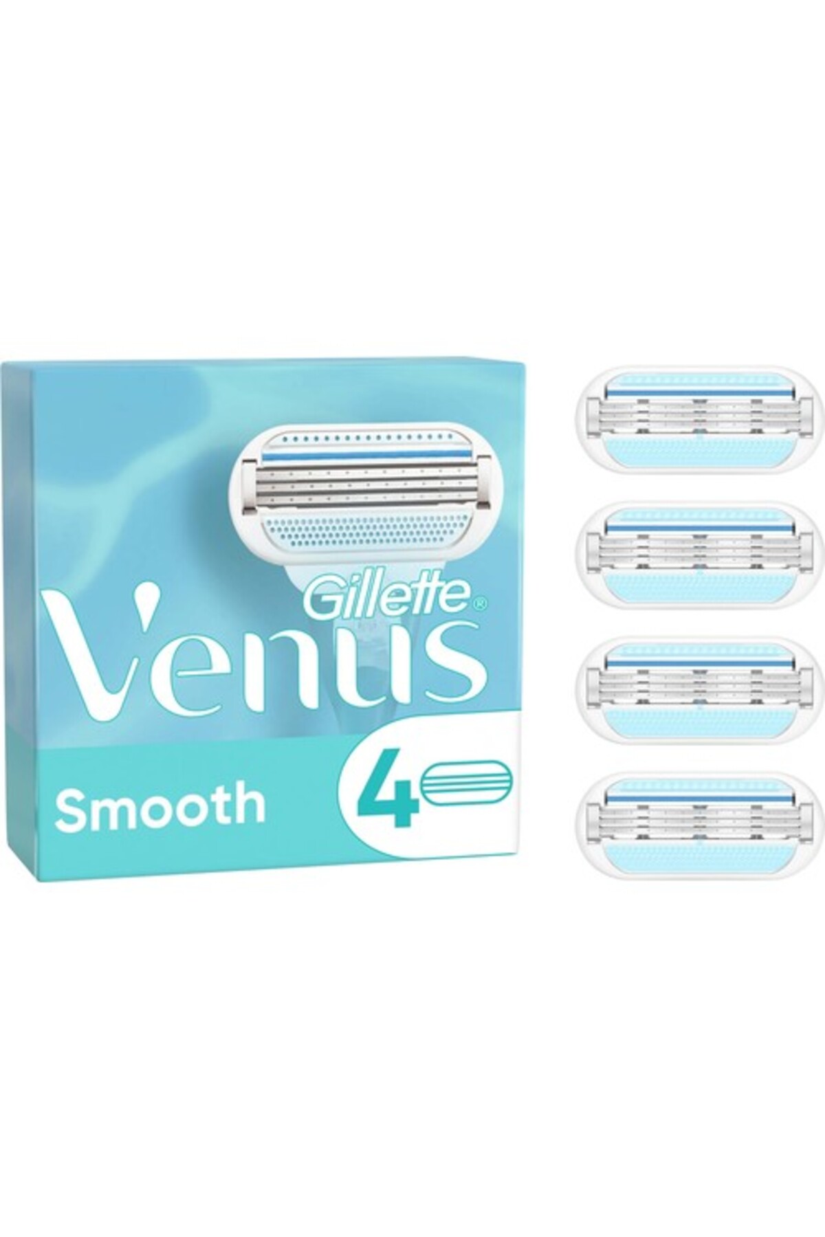 تیغ اصلاح ست ریش تراش زنانه یدکی 4 تایی Gillette Venus