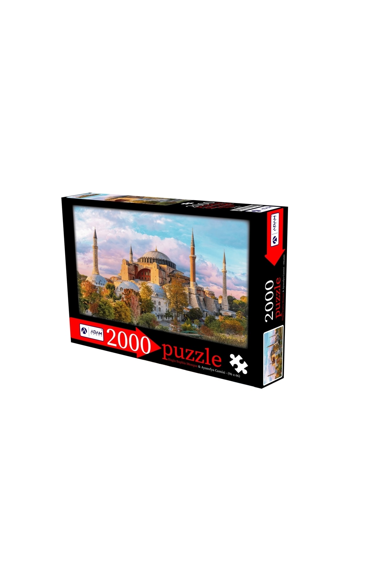 پازل اره منبت کاری مویی 2000 تکه مسجد ایاصوفیه Adam Games