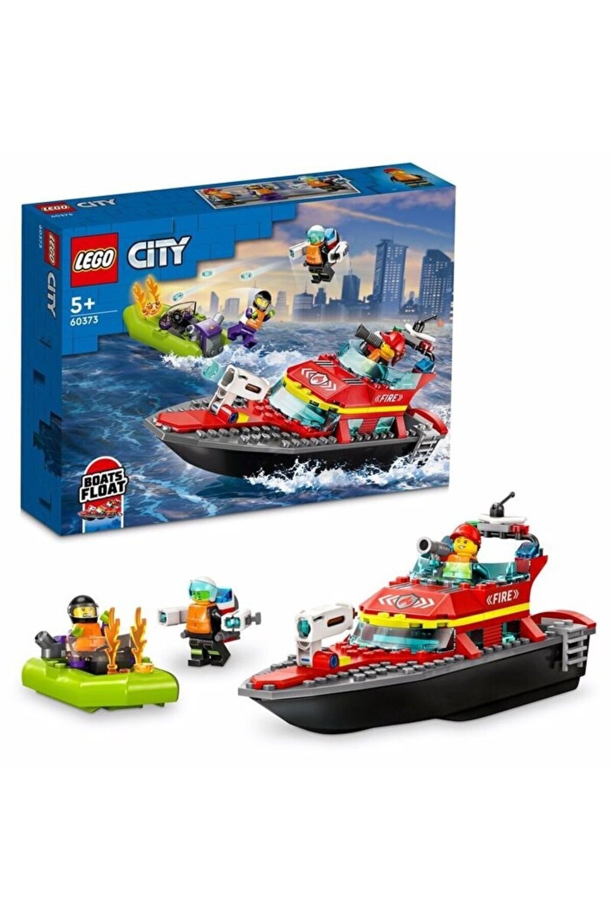 اسباب بازی های دیگر بوت نجات آتش نشانی شهر 60373 اورجینال LEGO