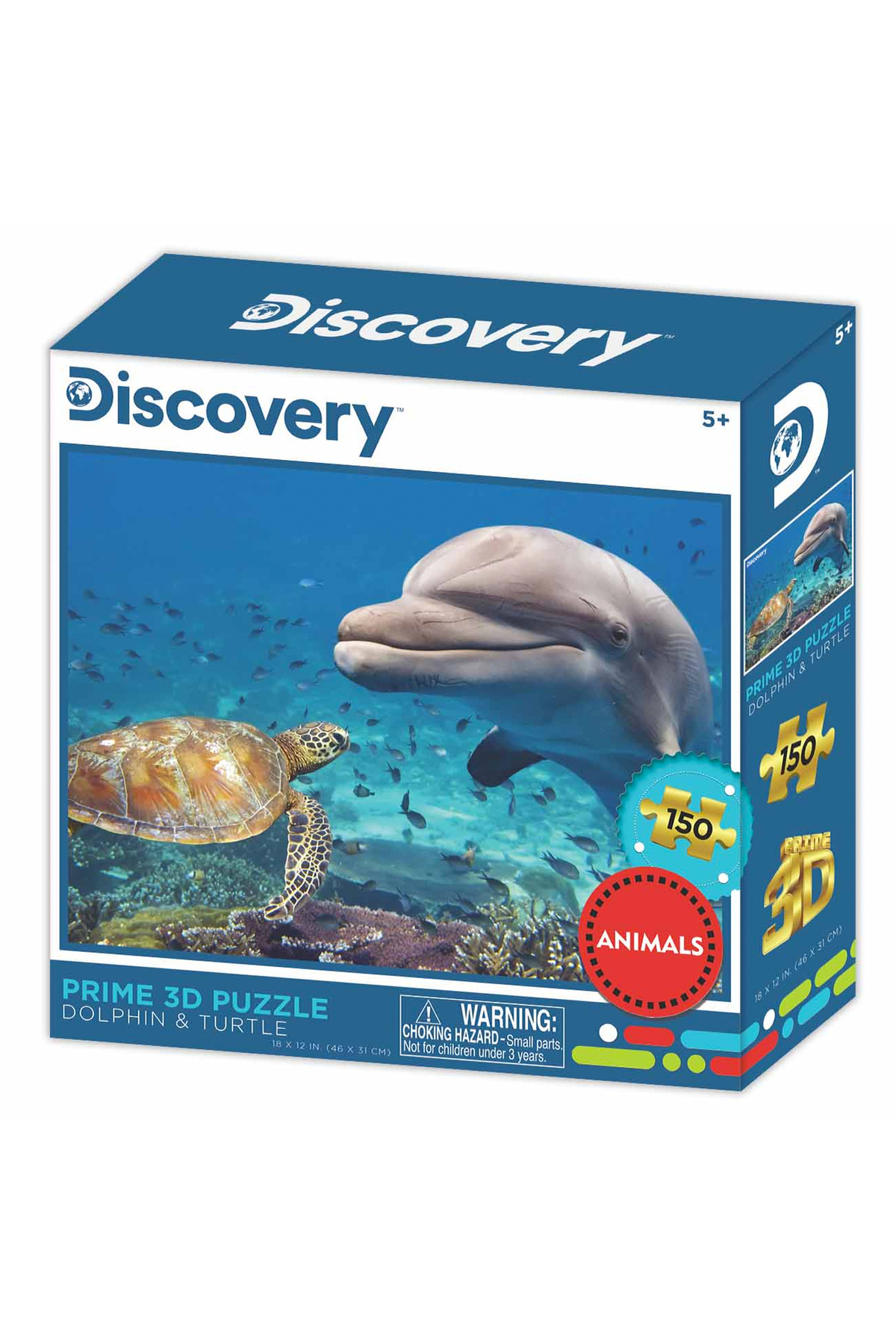 پازل 150 تکه دلفین و لاک پشت 10964 از ترکیه Prime 3D