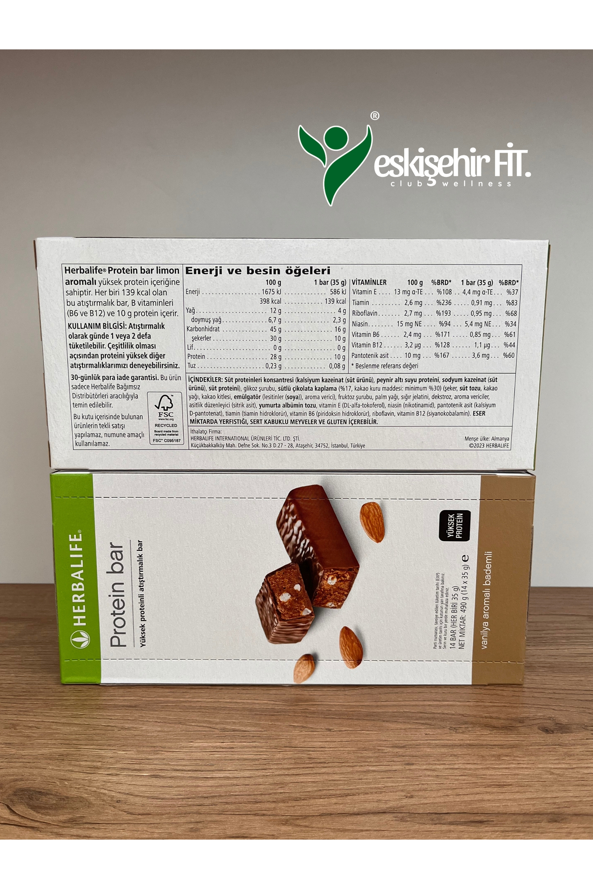 پروتئین بار ست 2 تایی نوار پروتئینی با طعم لیمو و وانیل اورجینال Herbalife