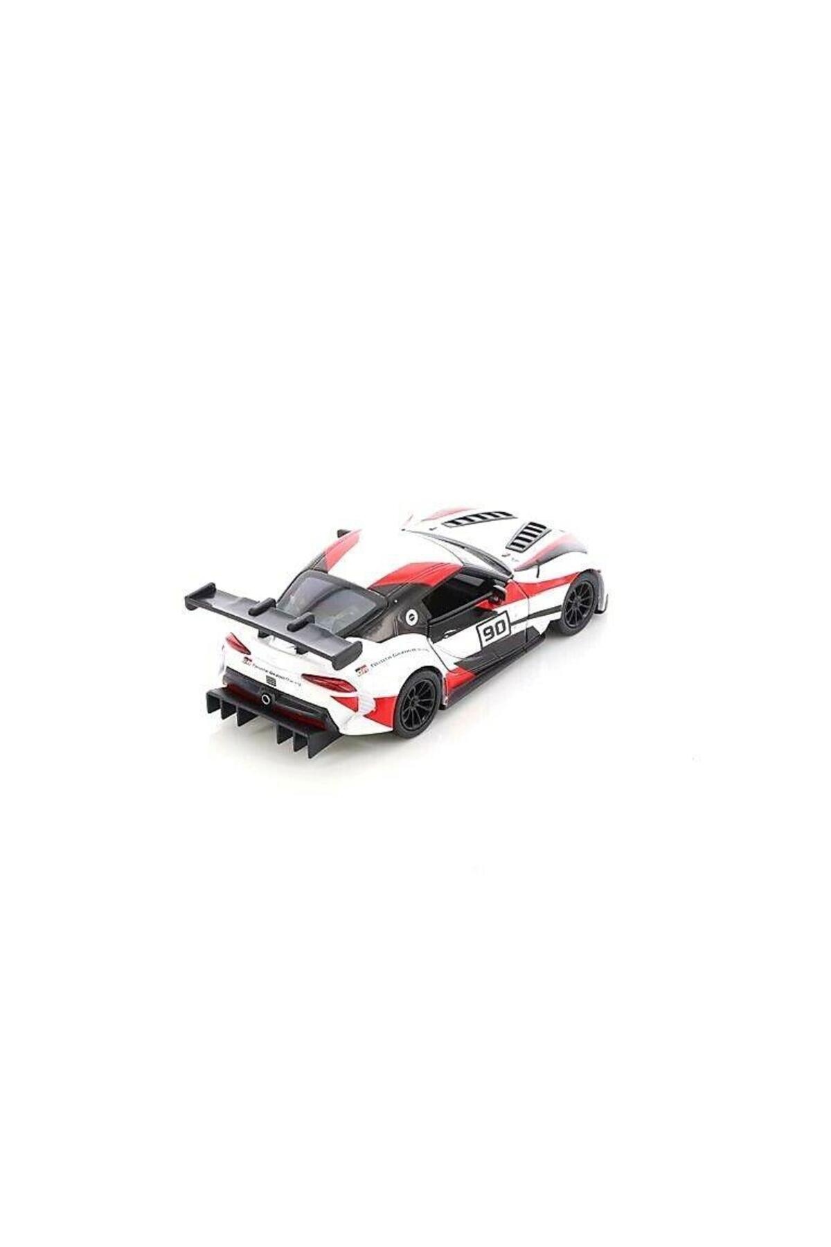 مدل خودرو TOYOTA GR SUPRA RACING CONCEPT 1:36 ماشین سفید کشش و رها کردن اورجینال Kinsmart