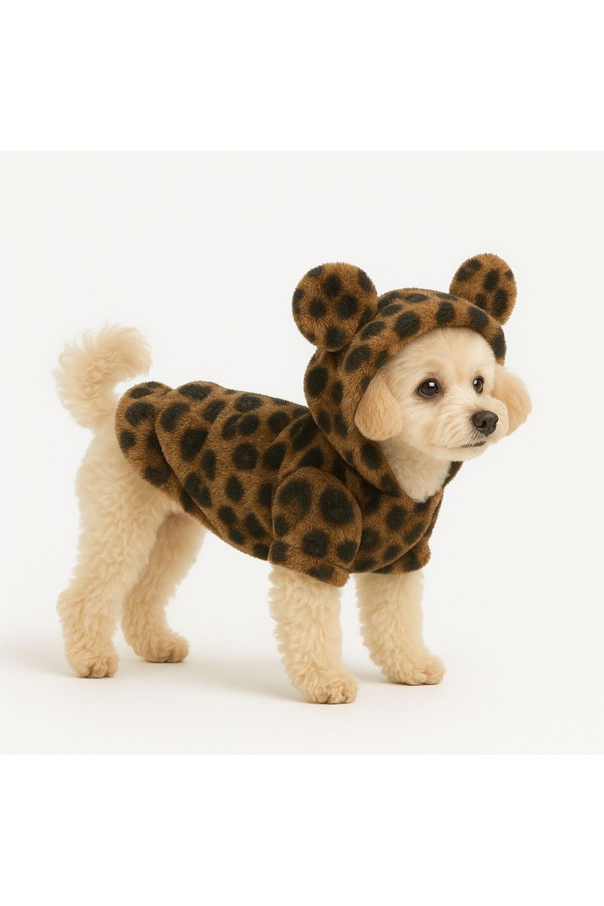ژاکت پلنگی قهوه‌ای سگ و گربه دولچه پتس Dolce Pets مدل DPL001