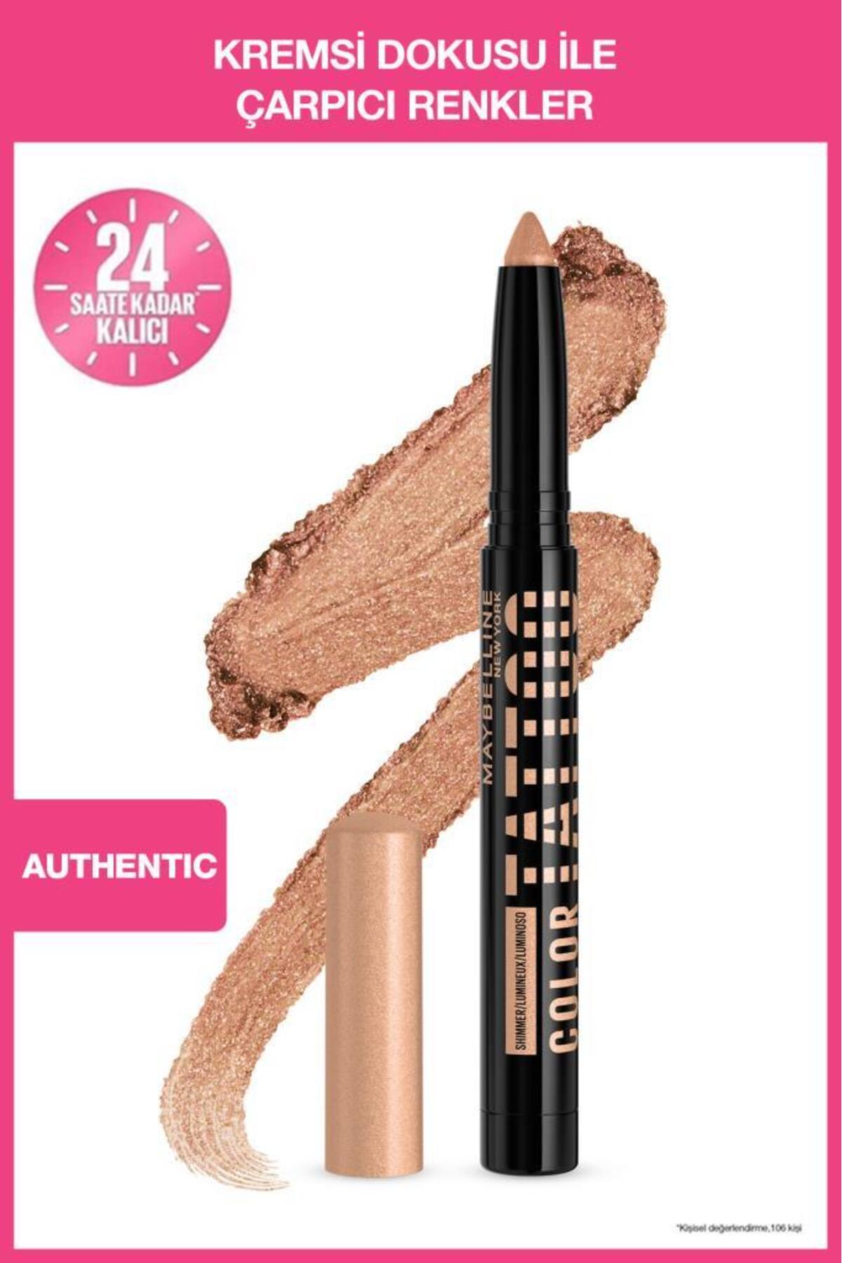 سایه چشم رنگ خال کوبی 24H شکل استیکس معتبر Maybelline New York