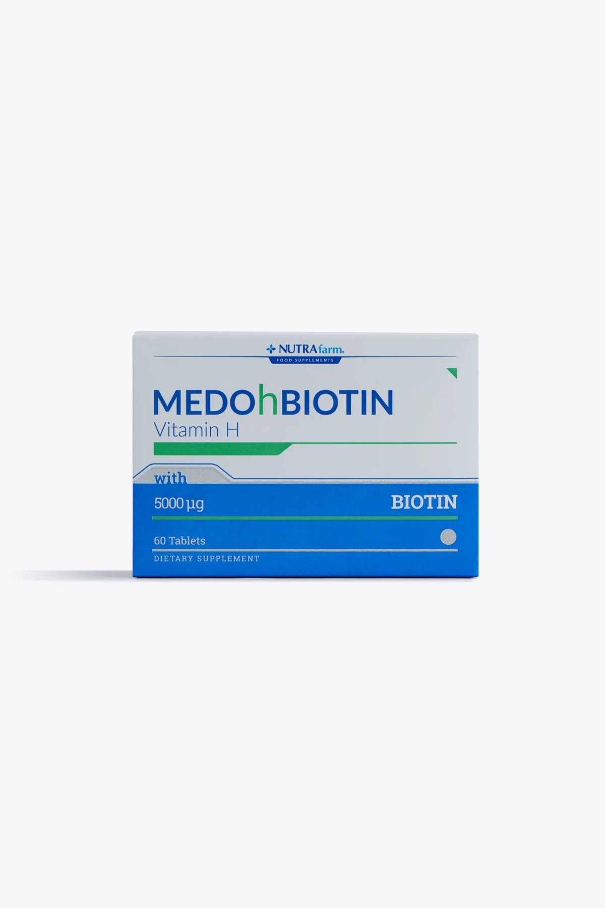 ست مراقبت مو قرص MEDOHBIOTIN 5MG 60 اورجینال Dermoskin