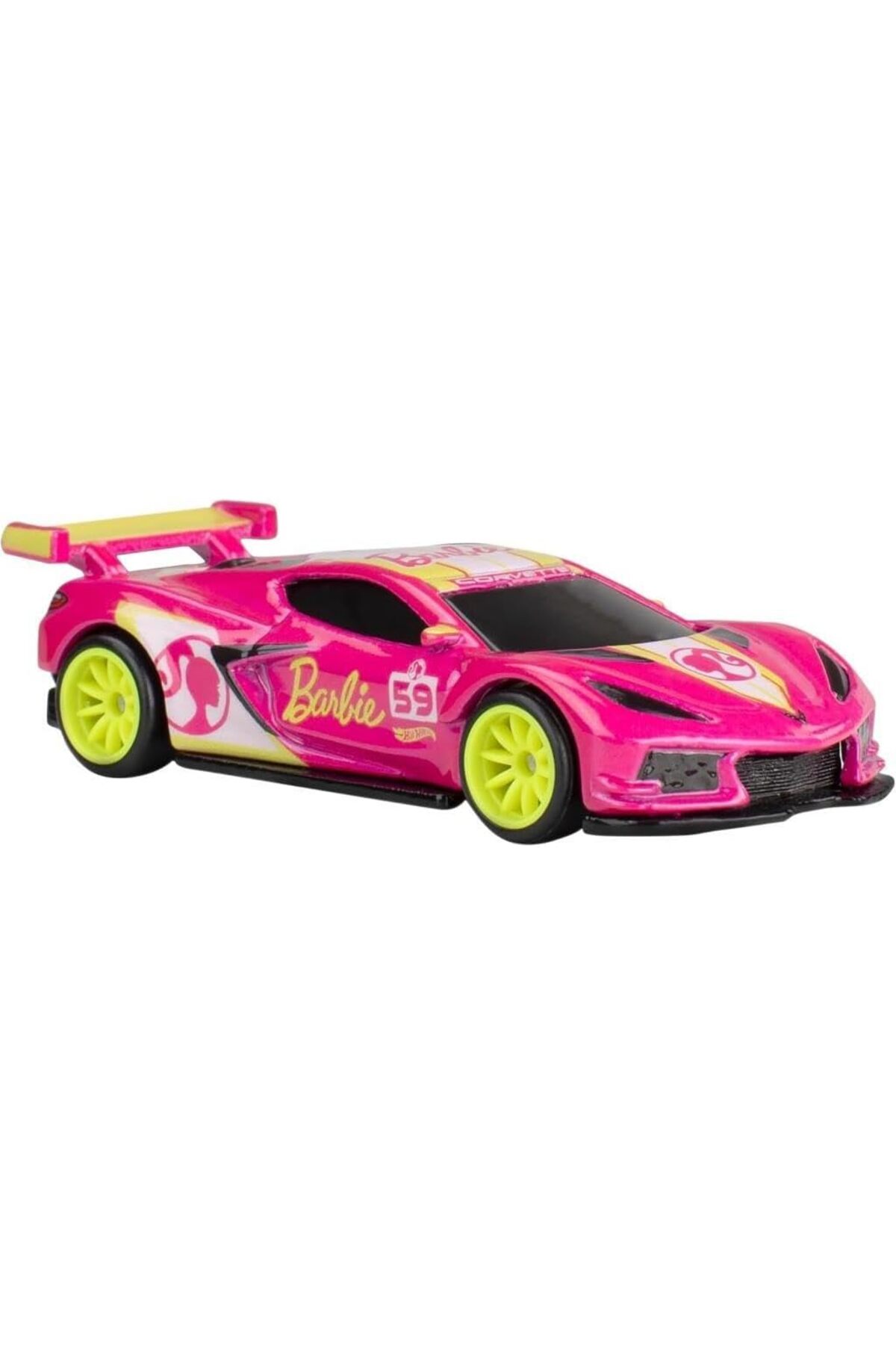 ماشین اسباب بازی فرهنگ پاپ باربی 65 CORVETTE C8.R HVJ51 هات ویلز اورجینال HOT WHEELS