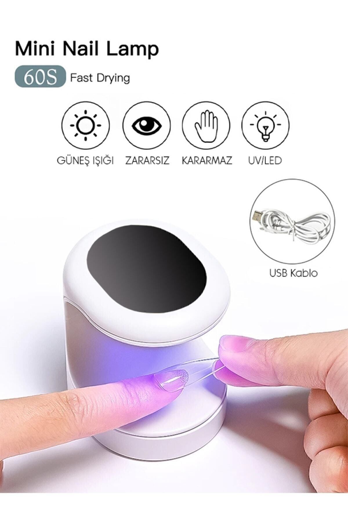 دستگاه خشک کن لاک ناخن UV-LED Mini 16 وات با 3 LED FREELADY