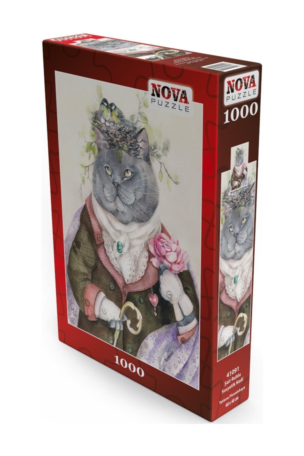 پازل 1000 قطعه گربه روحیه اجتماعی تاتیانا پلاوکایا نوا اورجینال Nova Puzzle