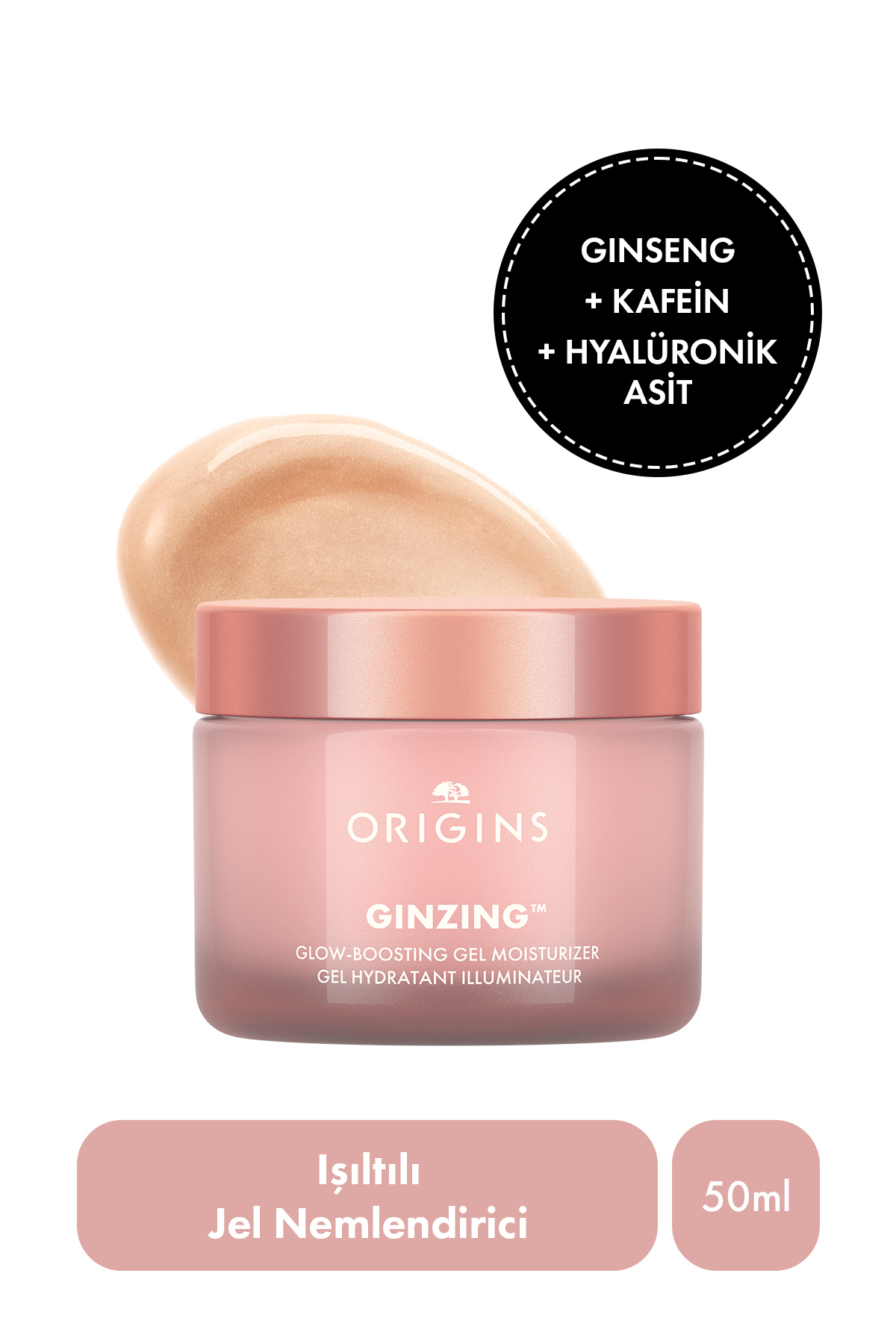 کرم صورت GINZING™ RADIANT GEL MOISTURIZING PEARL TINT 50 میل Origins