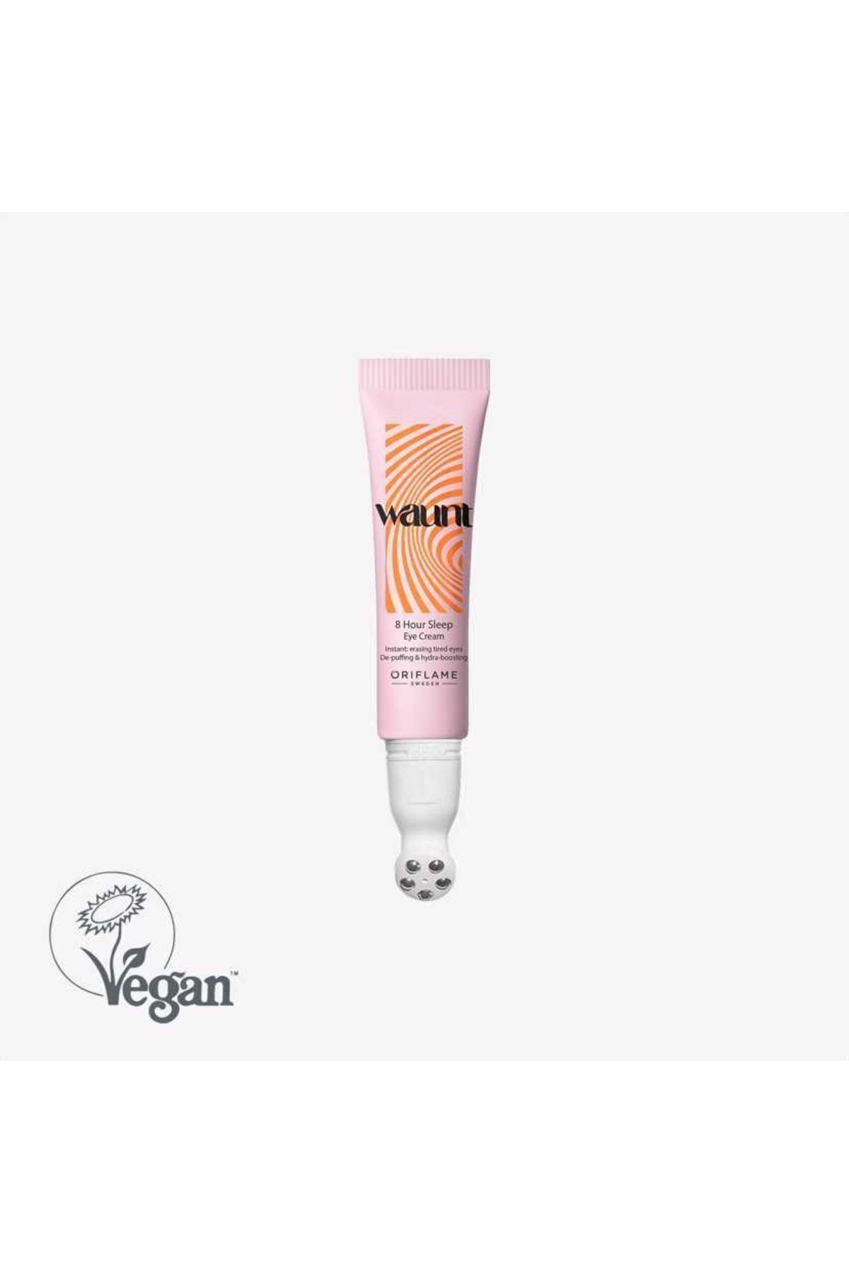 کرم چشم وگان شبانه 8 ساعته با توپ فلزی رنگ آئوری اوریفلیم Oriflame