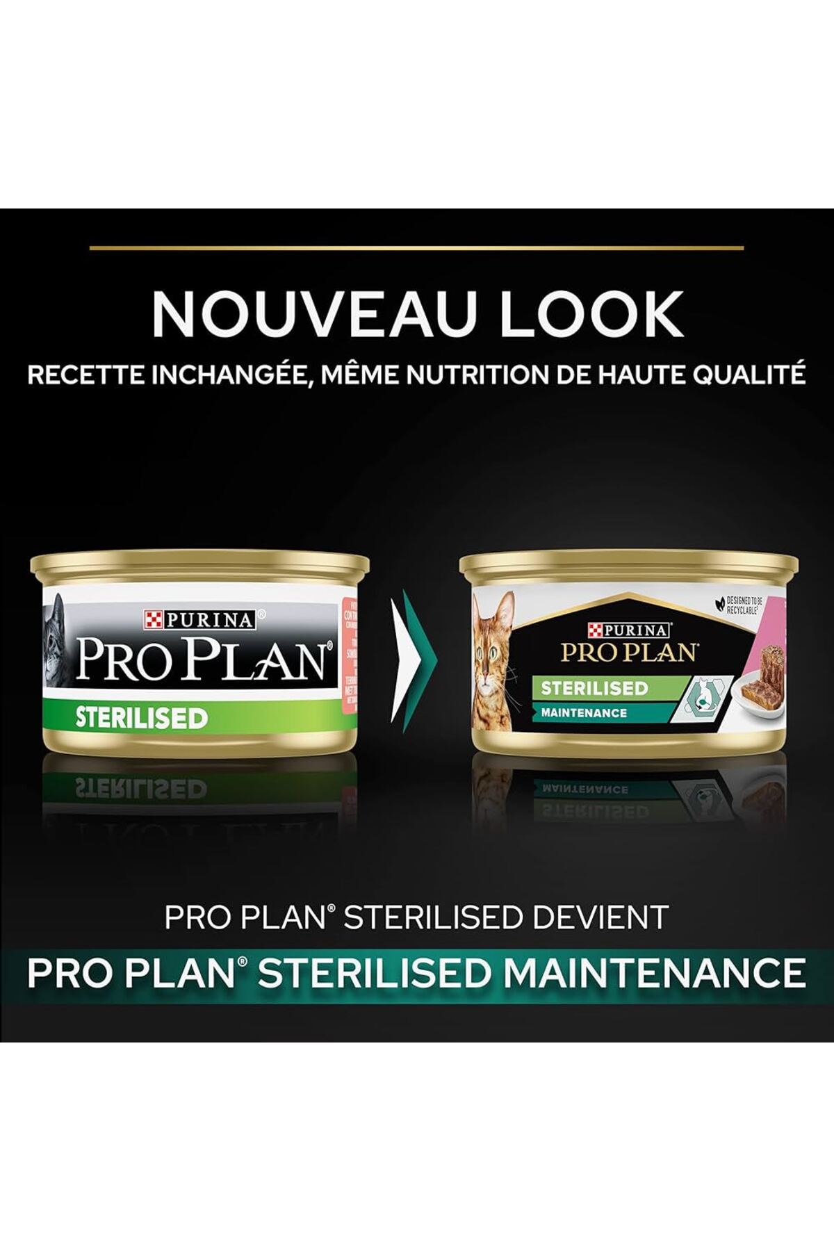 غذای کنسروی گربه عقیم‌شده پروپلن Pro Plan با تن و سالمون، ۱۲ قوطی ۸۵ گرمی