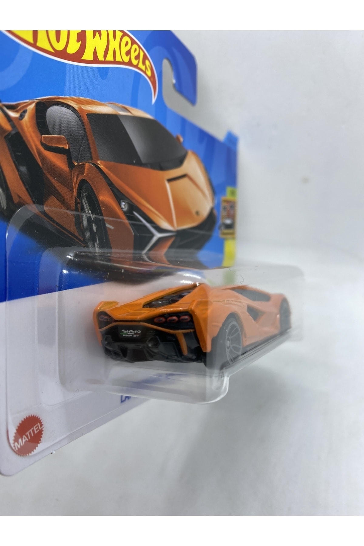 ماشین اسباب بازی LAMBORGHINI SIAN FKP 37 مدل نارنجی هات ویلز اورجینال HOT WHEELS