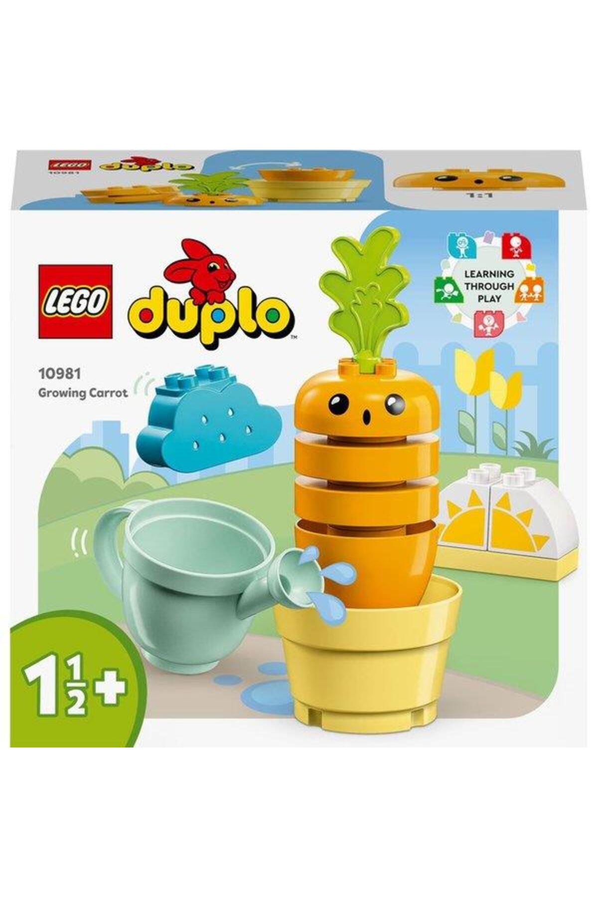 LEGO لگو اولین هویج در حال رشد من 10981-ست ساخت اسباب بازی آموزشی برای کودکان 18 ماهه به بالا (11 عدد)