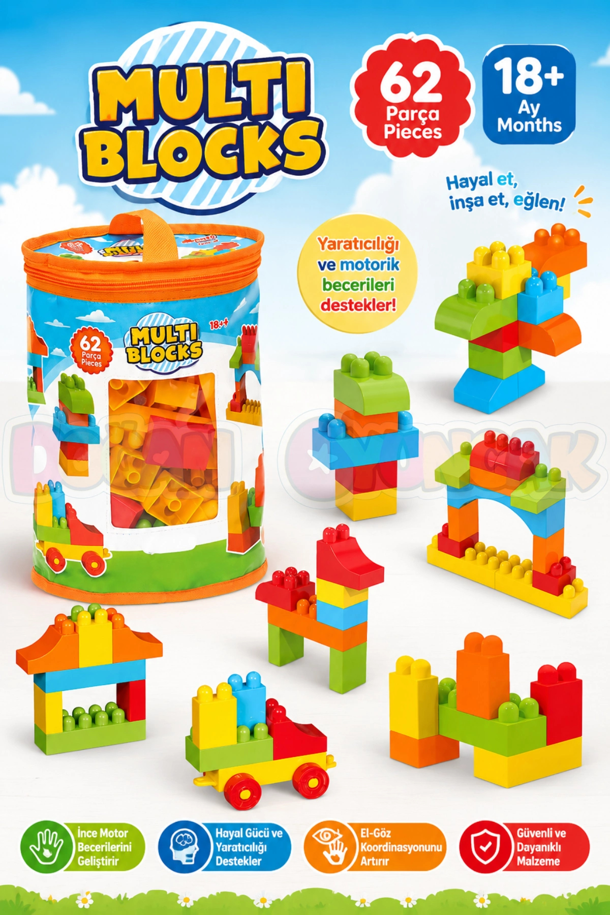 لگو و اسباب بازی های ساخت محور FX MULTI BLOCKS 62 PIECE TOY STAR COLLECTION 210035 از ترکیه Genel Markalar