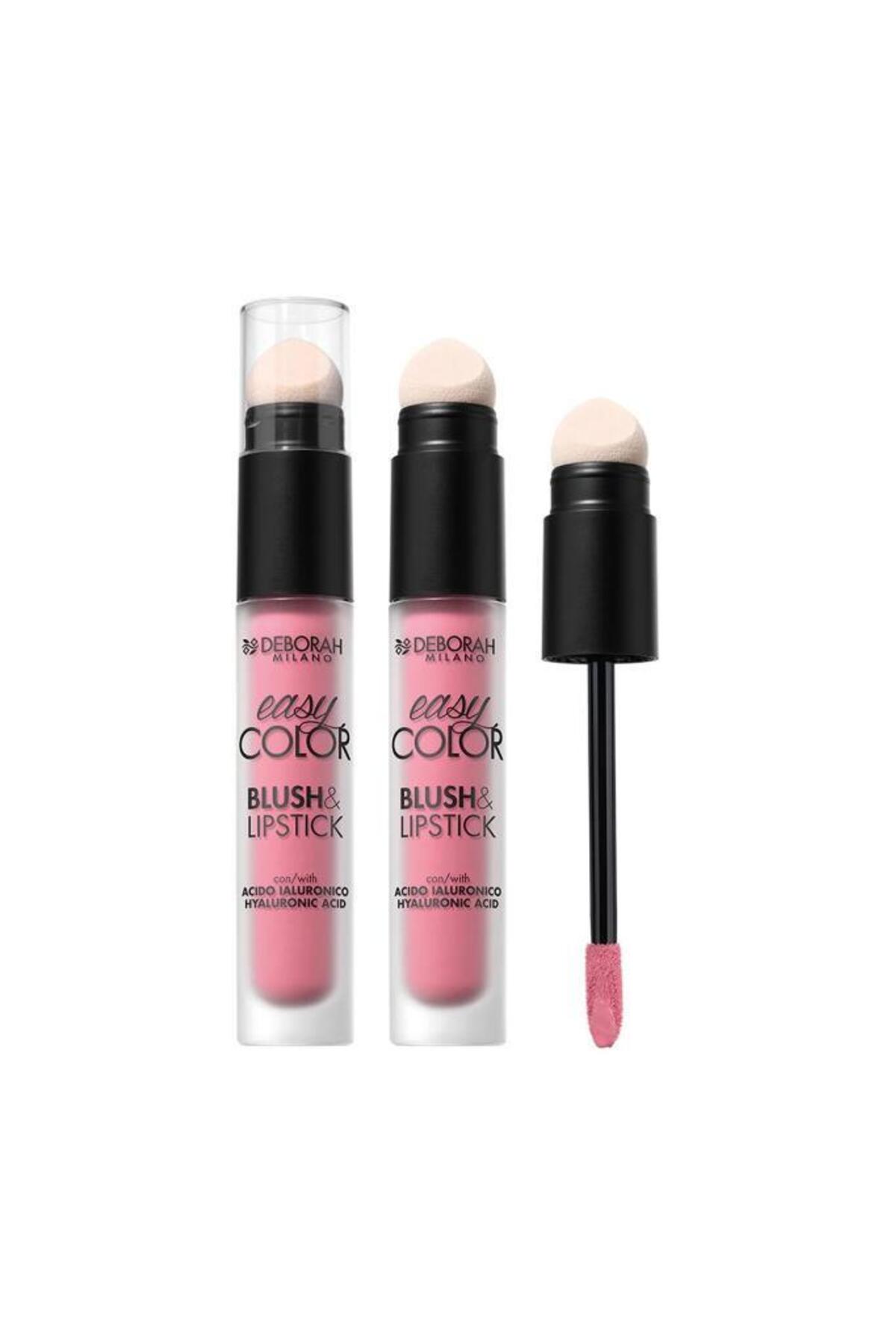 رژگونه و محصول لب مایع دبورا Deborah Easy Color حاوی هیالورونیک اسید، No: 02 سفید