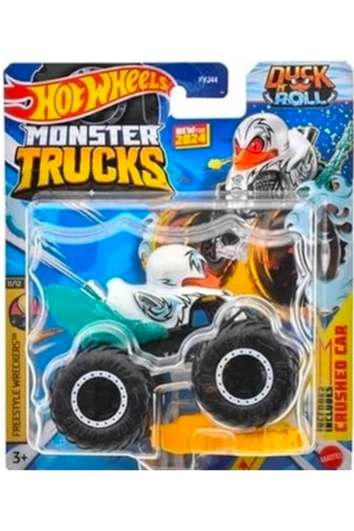 ماشین اسباب بازی MONSTER TRUCKS DUCK N ROLL 2024 SERIES 1:64 مقیاس هات ویلز اورجینال HOT WHEELS