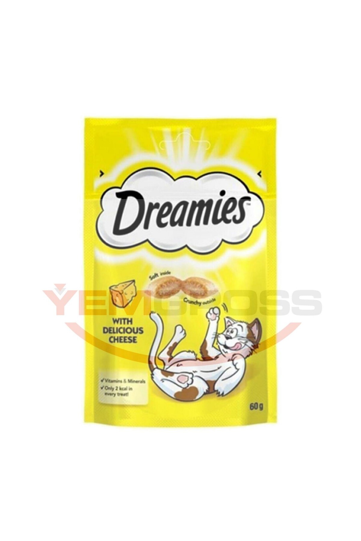 تشویقی گربه با طعم پنیر دریمیز Dreamies، ۶۰ گرم