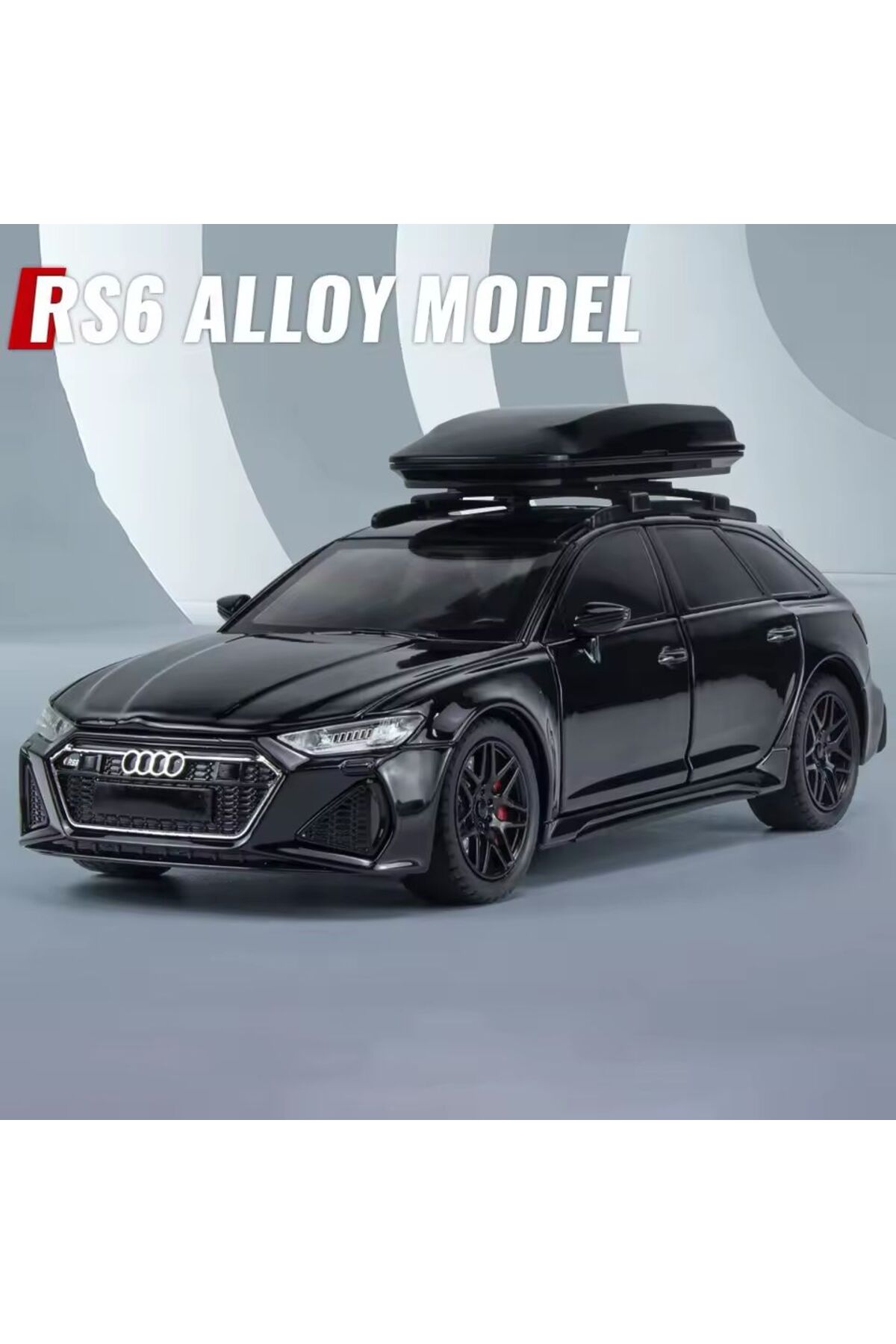 مدل خودرو AUDI RS6 CAR STATION WAGON 1:24 DIECAST METAL MODEL مشکی COLLECTION اورجینال scntoys