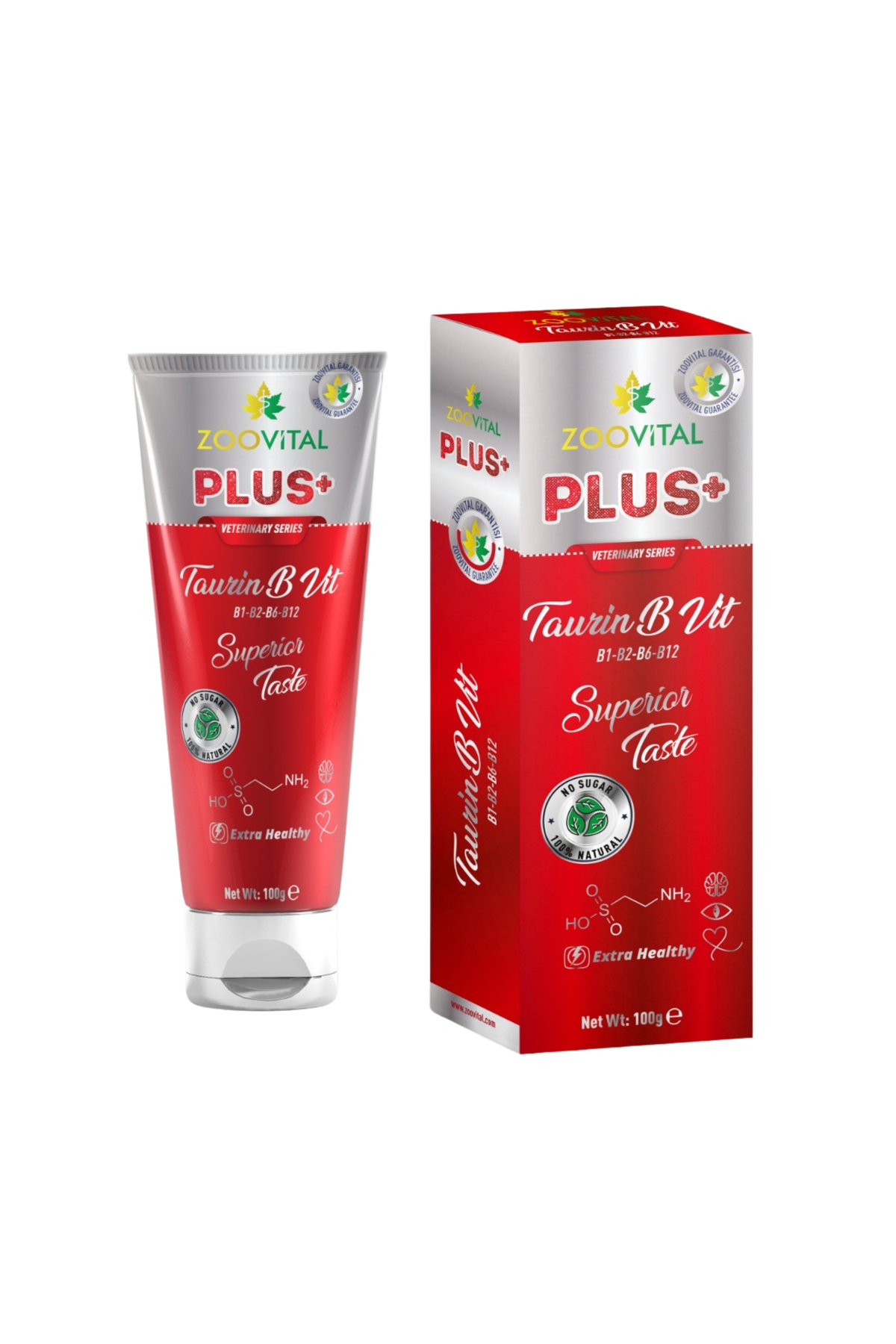 خمیر مالت گربه زوویتال Zoovital حاوی تائورین و کمپلکس ویتامین B، ۱۰۰ گرم