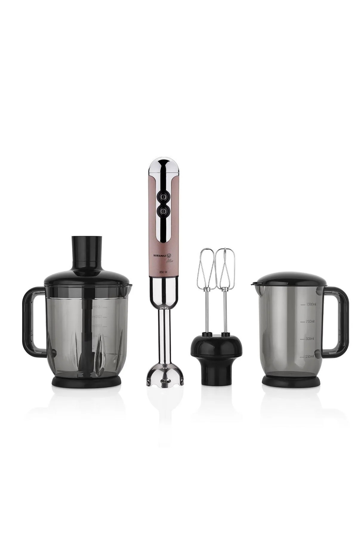 ست مخلوط کن مجموعه بلندر A447 09 MIA MEGA ROSAGOLD CHROME اورجینال KORKMAZ