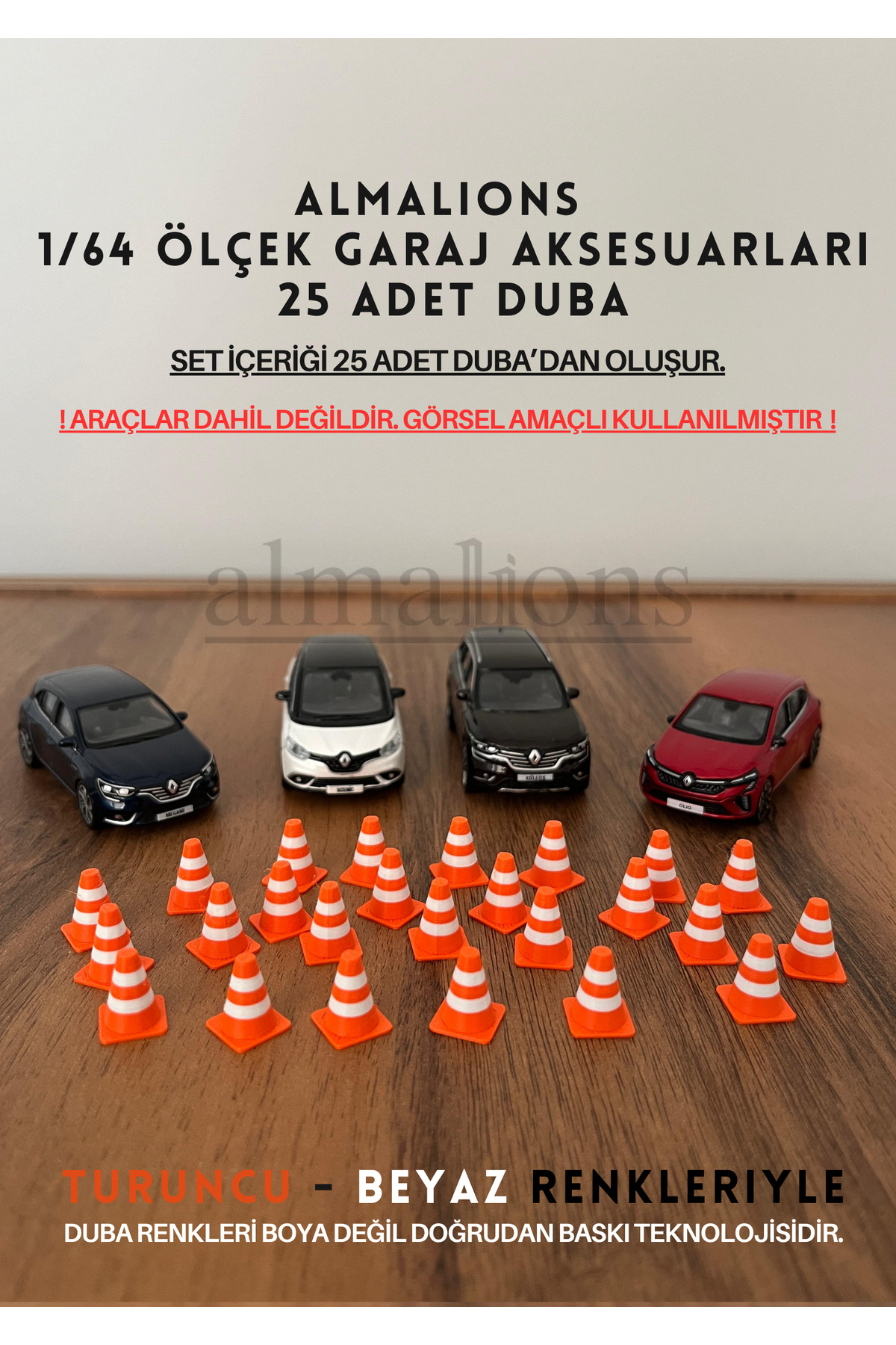 ماشین اسباب بازی 1 64 SCALE DIORAMA TRAFFIC GARAGE ACCESSORIES PONTOONS ORANGE AND WHITE almalions