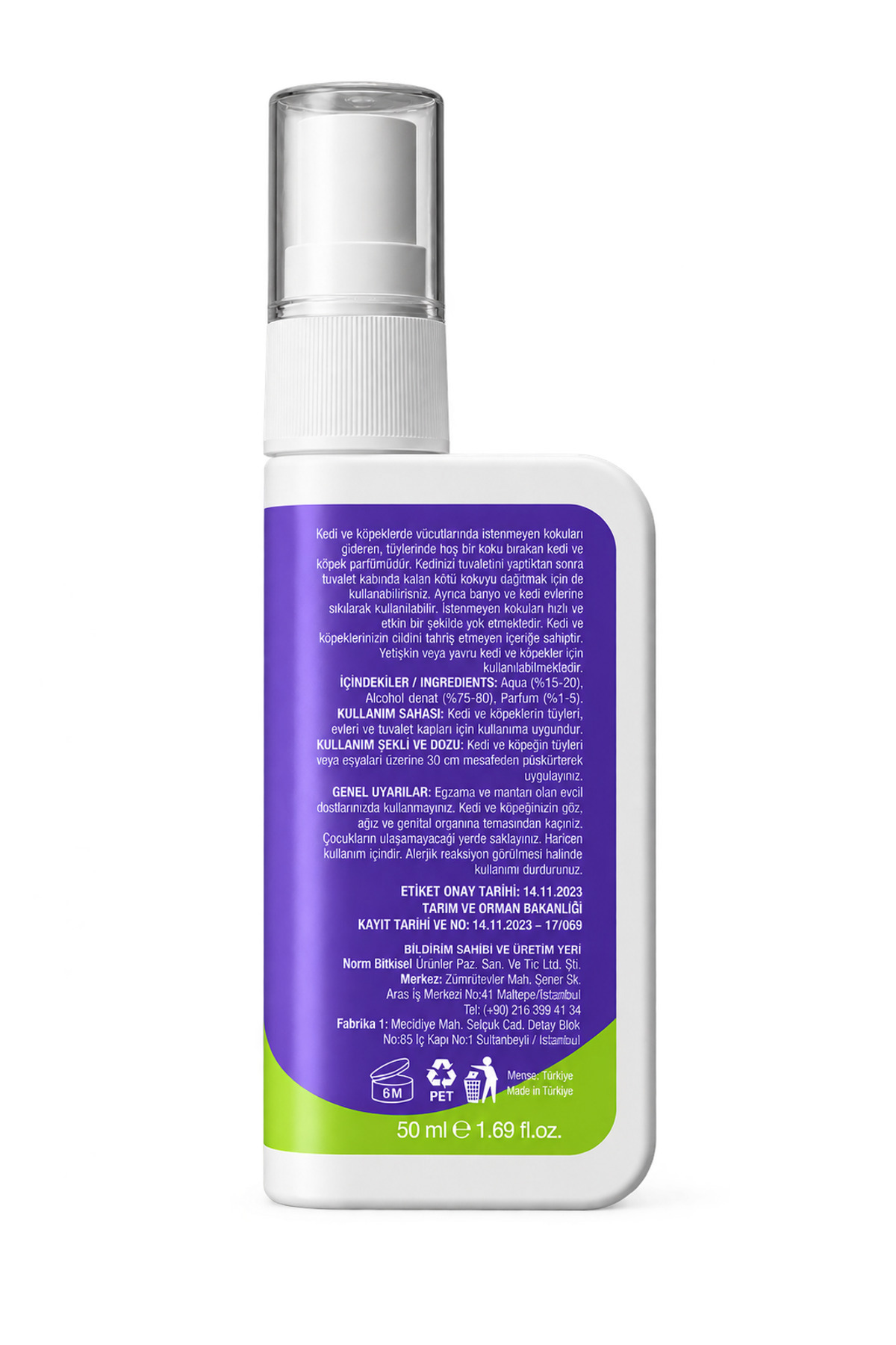 عطر گربه و سگ ملومی Melomy Weekend مدل MLY12، ۵۰ میلی‌لیتر