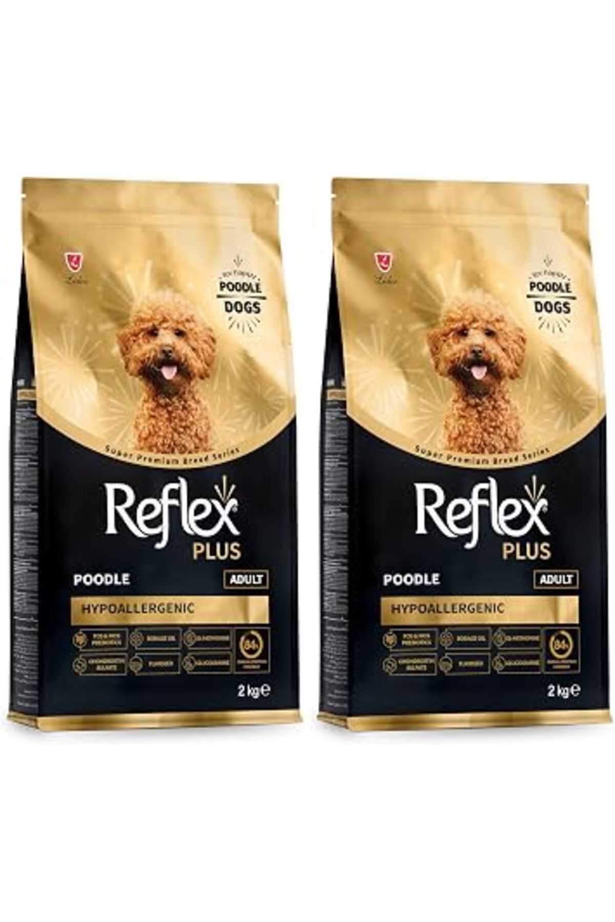 غذای خشک سگ بالغ رفلکس Reflex Plus Poodle، ۲ کیلوگرم (۲ بسته)