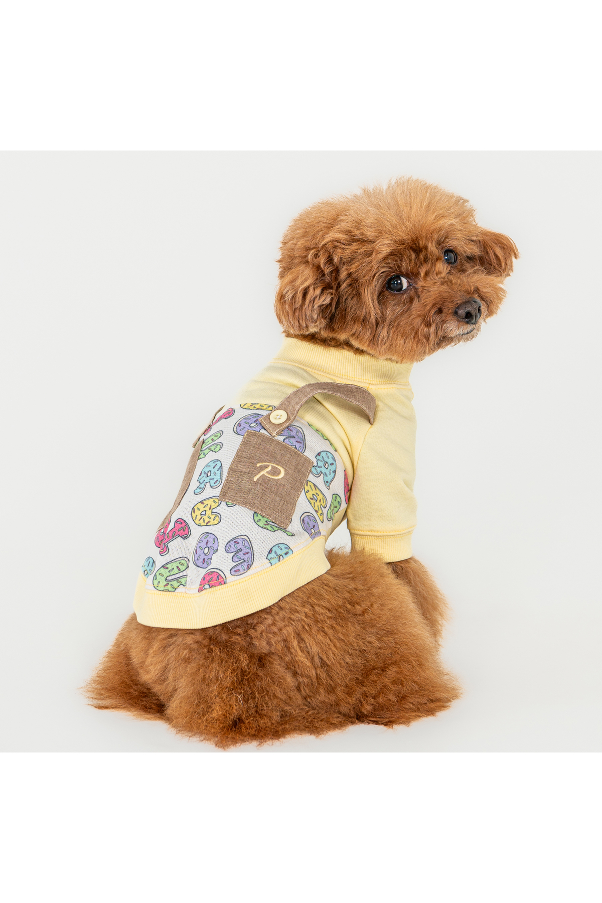 لباس سگ بنددار پوپیا Puppia Maisy زرد
