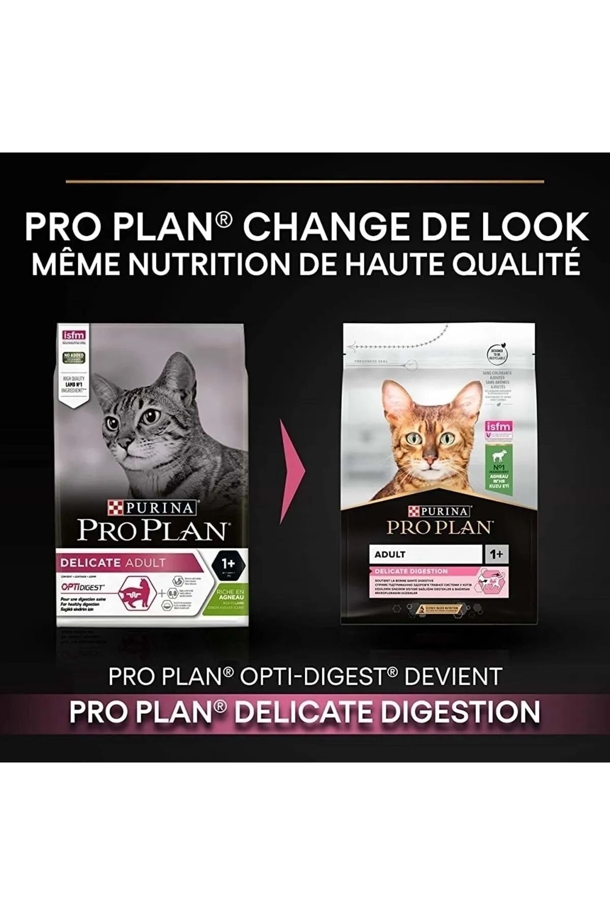 غذای خشک گربه بالغ پروپلن Pro Plan Delicate با طعم بره، ۳ کیلوگرم