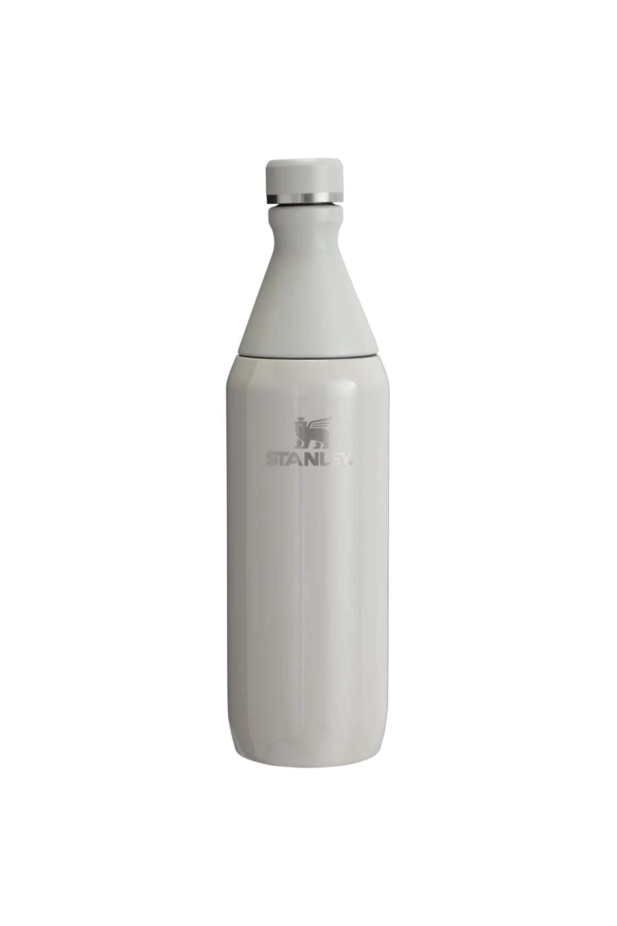 فلاسک یونیسکس GREY THE ALL DAY SLIM BOTTLE 0.6L 20OZ ASH GLOSS THERMOS 10 12069 124 KUL اورجینال Stanley