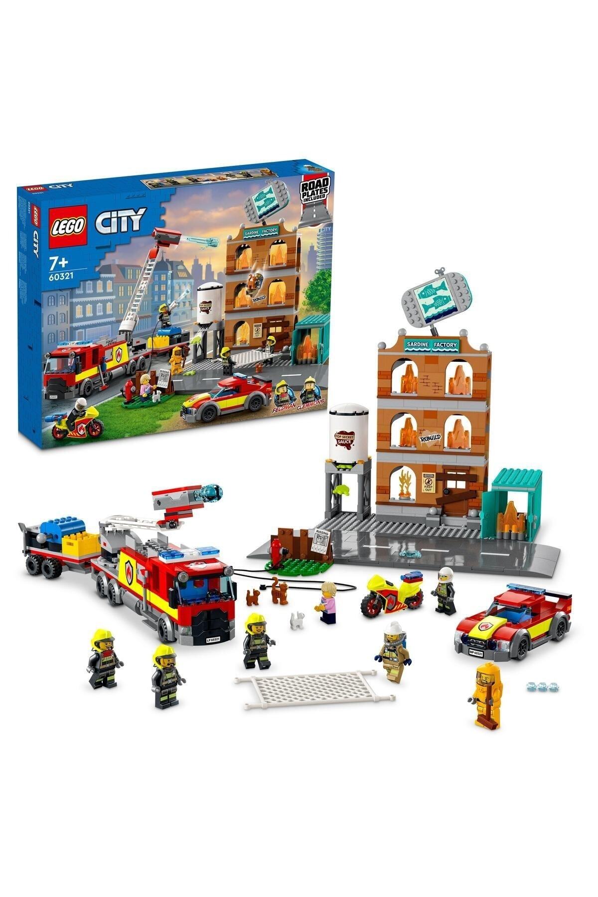 لگو و اسباب بازی های ساخت محور ® مجموعه ساختمانی آتش نشانی شهر 60321 766 قطعه از ترکیه LEGO