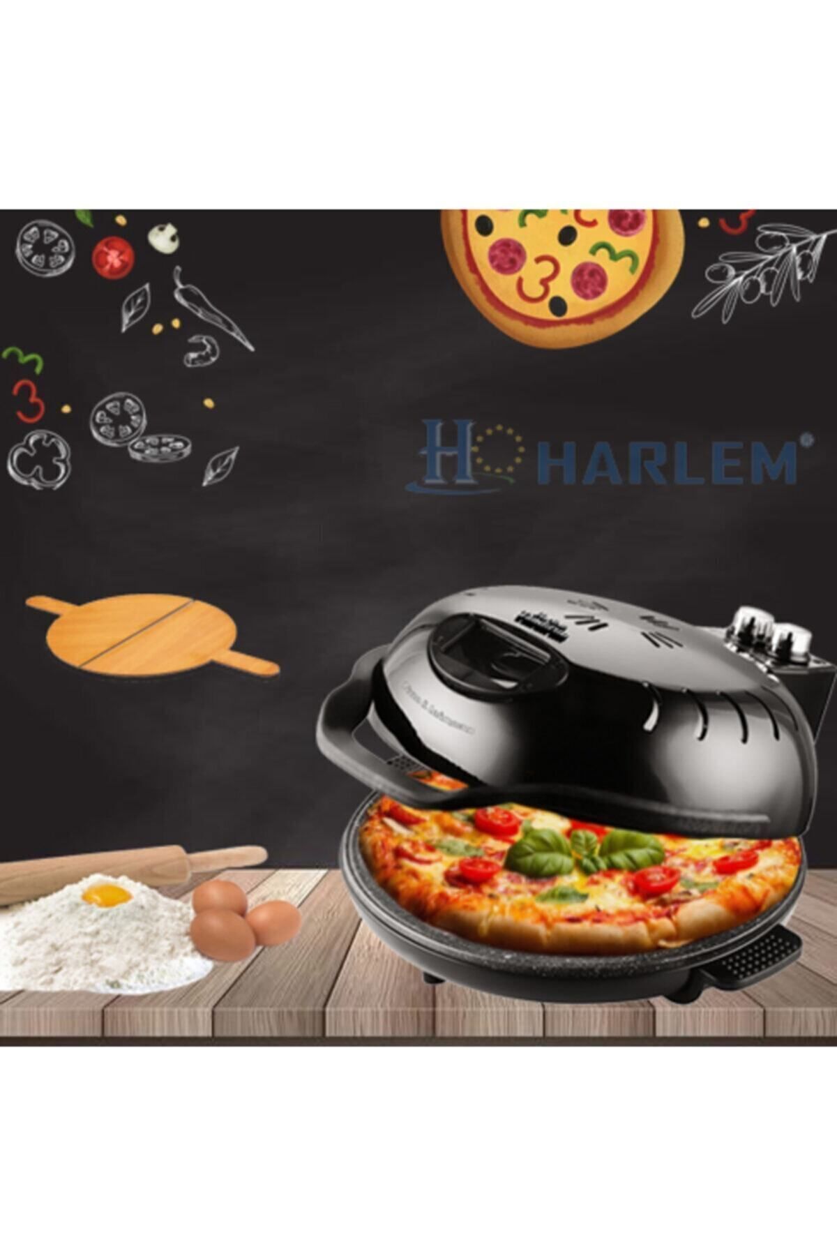 نان پز دستگاه تولید تابه ای تاندیرم لاهماچون و پیتزا 2000W اورجینال HARLEM