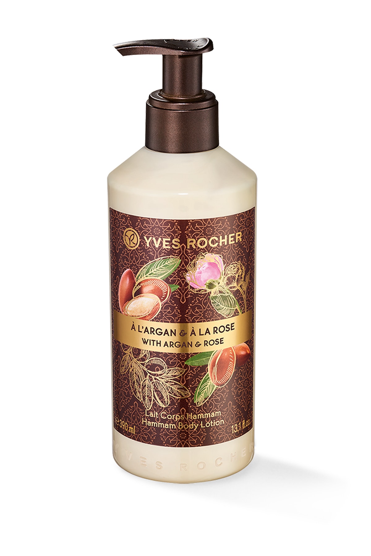 شیر بدن آرگان و گل رز 390 میلی لیتر ایوروشه Yves Rocher