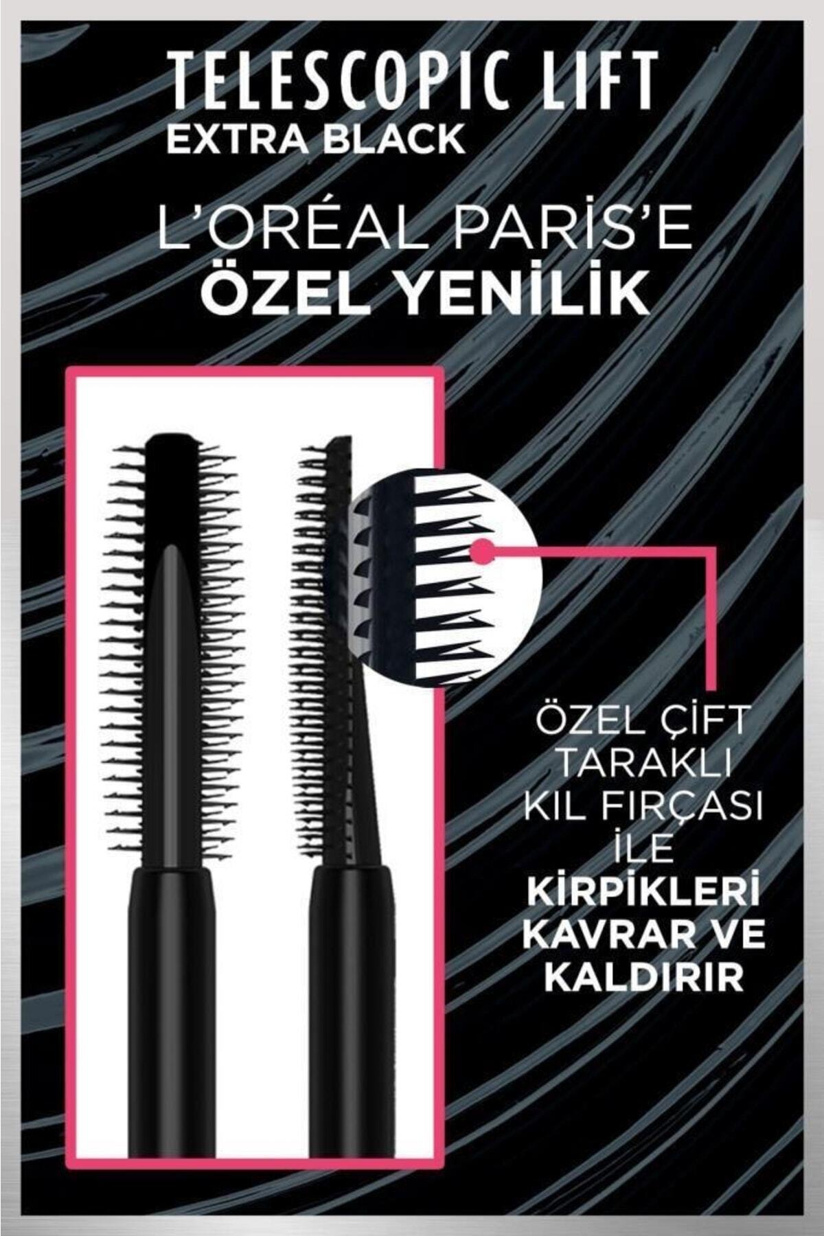 L'Oreal Paris ریزش کردن ماسکارا سیاه اضافه تلسکوپیک لیفت