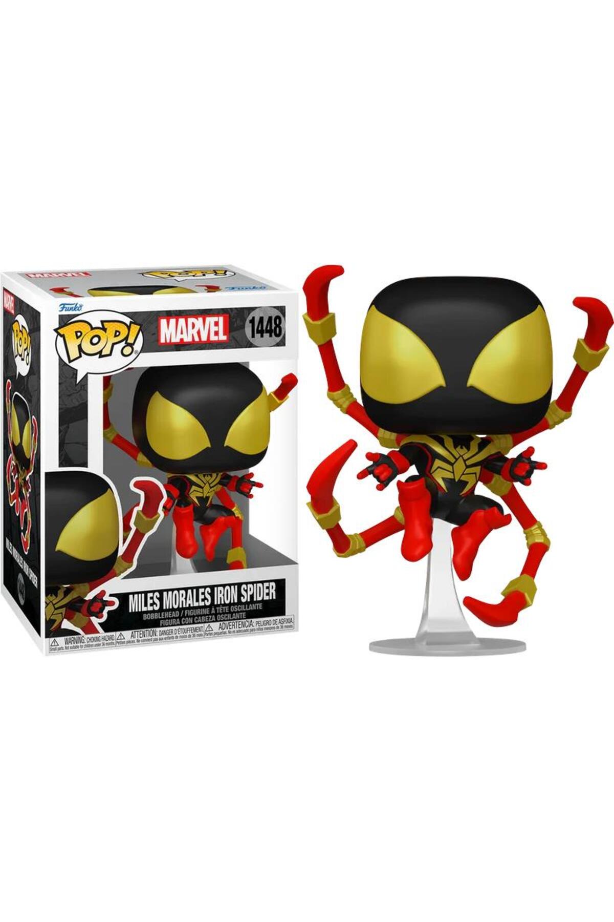 فیگور مرد عنکبوتی پاپ مارول مایلز مورالس آیرون اسپایدر شماره: 1448 بابل سر از ترکیه Funko