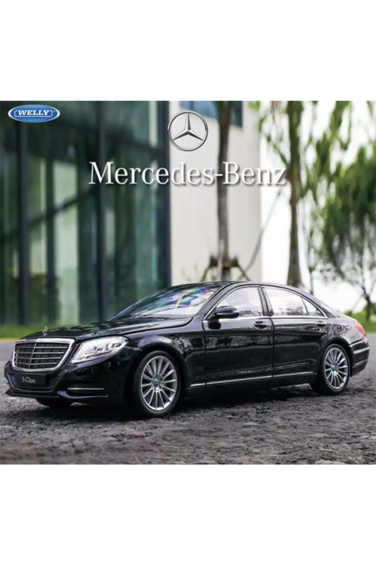 ماشین اسباب بازی بنز S 500 1 24 دای کاست مدل فلزی اصل مشکی Mercedes