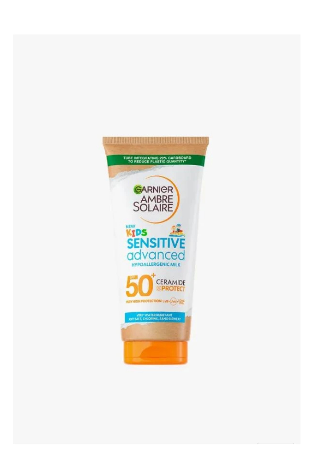 کرم ضد آفتاب بدن دخترانه و پسرانه بچگانه AMBRE SOLAIRE HYPOALLERGENIC MILK SPF50+ 175 میل Garnier
