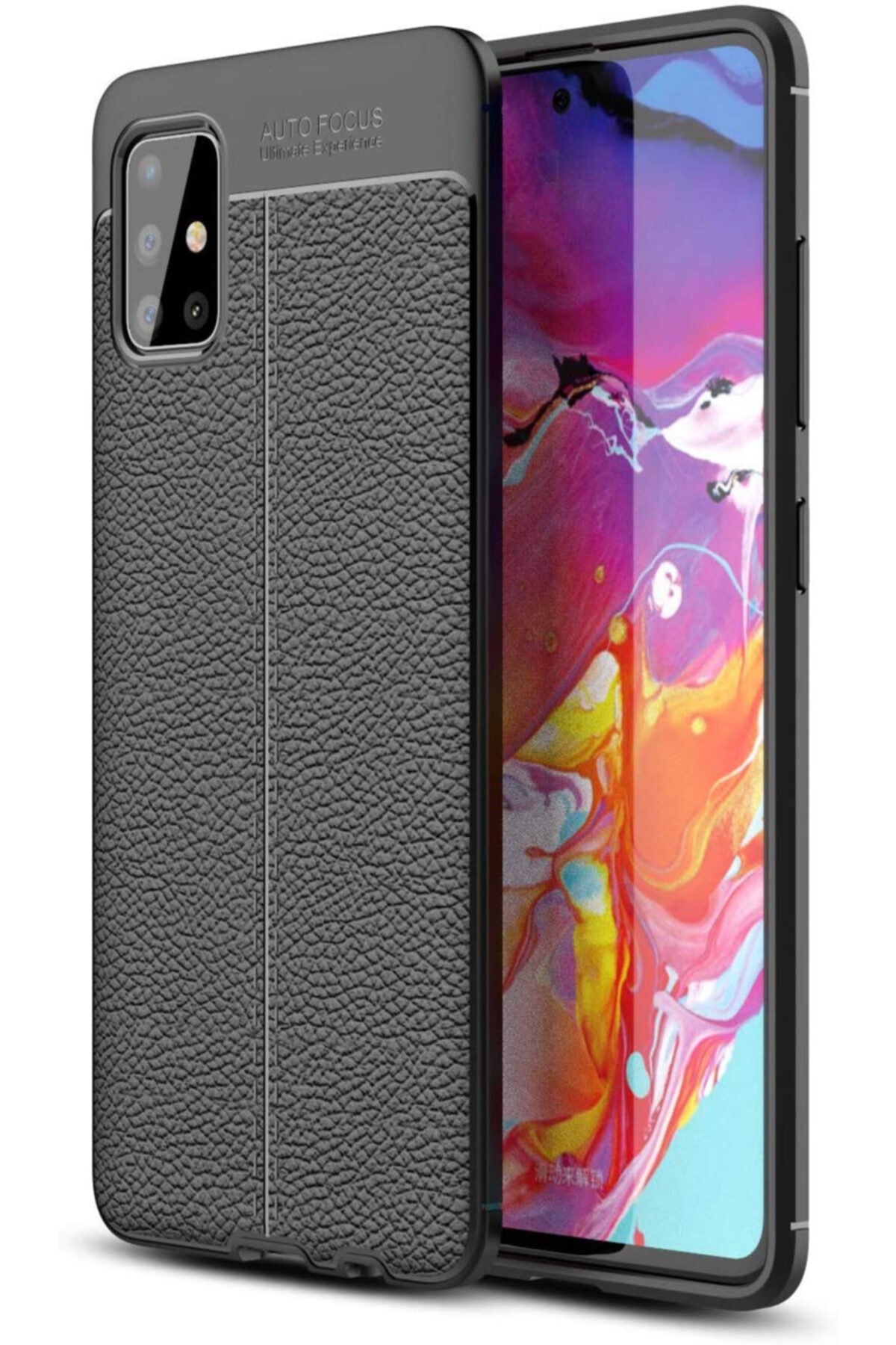کاور و قاب محافظ کربن سخت با ظاهر چرم سازگار GALAXY A51 فیبکس Fibaks