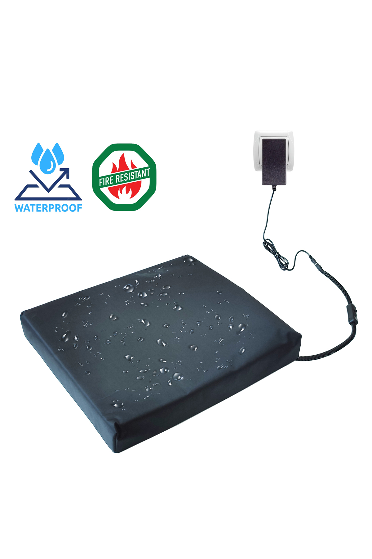 تشک گرم‌شونده گربه و سگ پاورتک Powertec، ۱۲ ولت، ۴۵×۴۵×۴ سانتی‌متر نارنجی