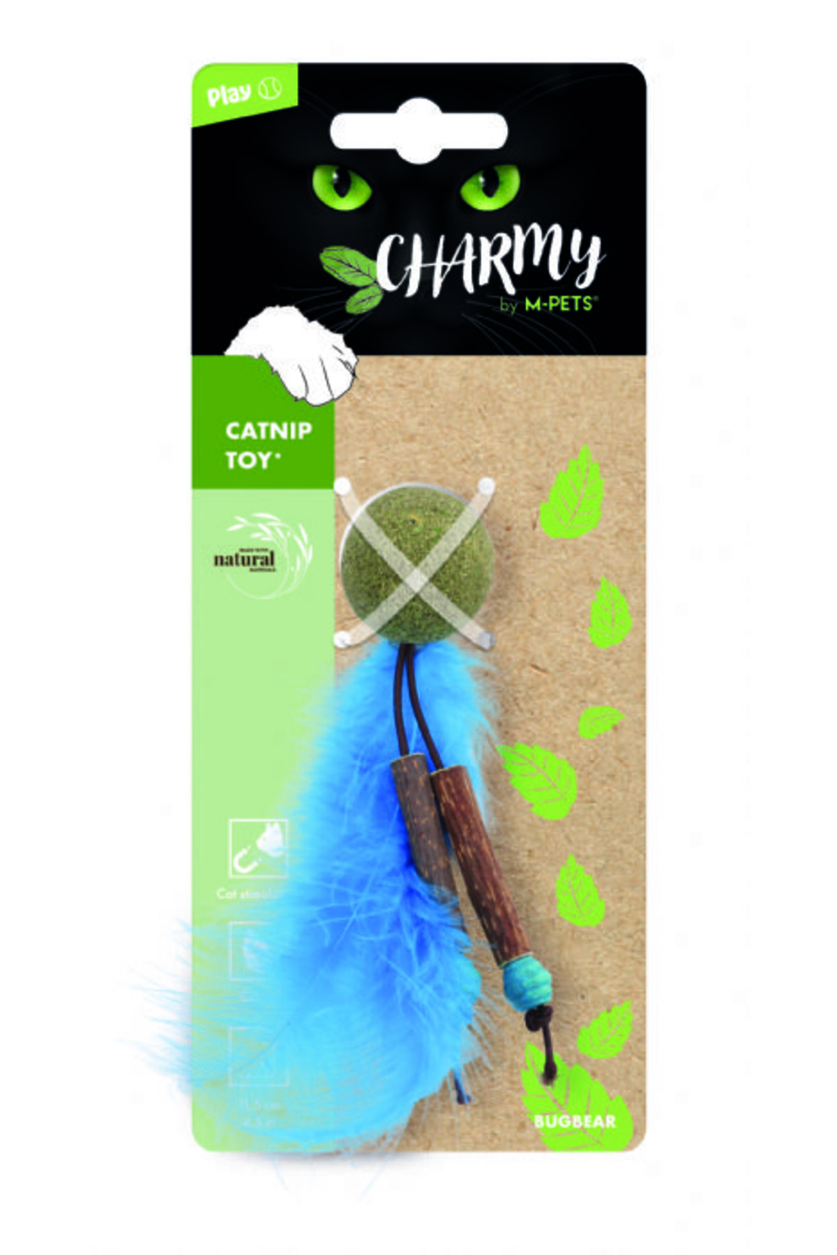 اسباب‌بازی گربه Charmy Bugbear کت‌نیپی آبی ام‌پتس M-PETS مدل 20640999