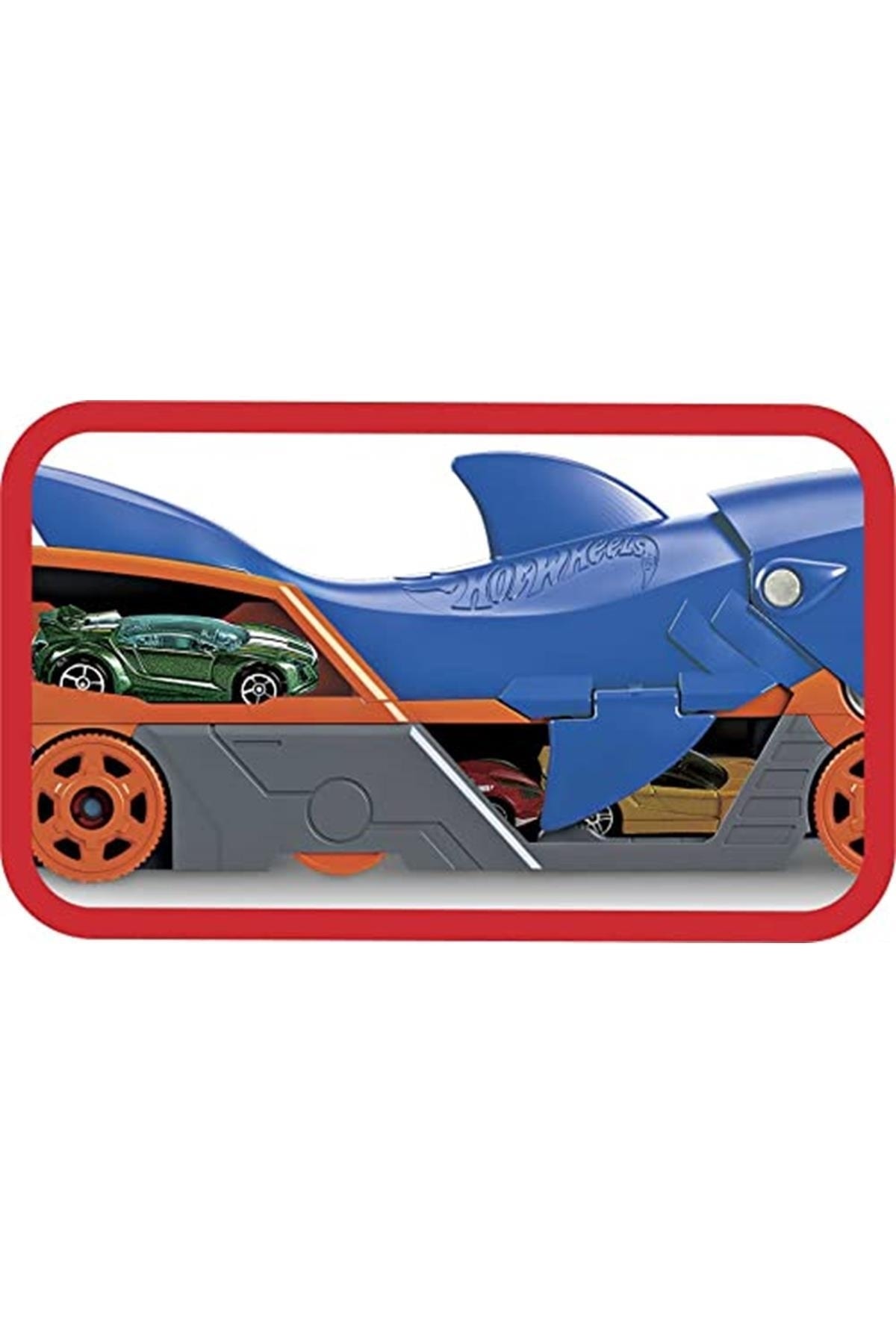 ماشین اسباب بازی مجموعه SHARK TRANSPORTER شامل مقیاس 1 1:64 کودکان 4 تا 8 ساله از ترکیه HOT WHEELS