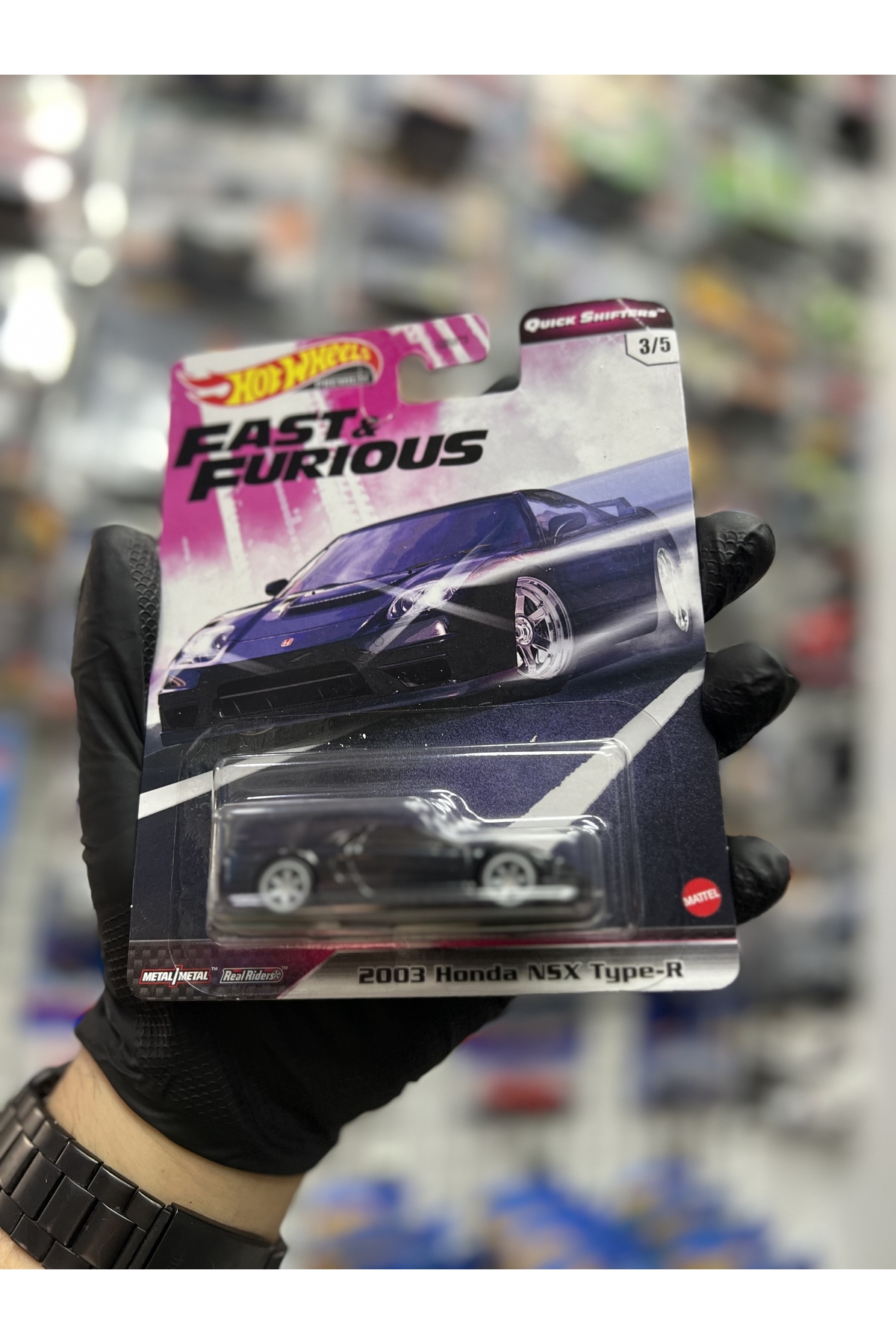ماشین اسباب بازی 2003 هوندا NSX TYPE R 1.64 حق بیمه هات ویلز اورجینال HOT WHEELS